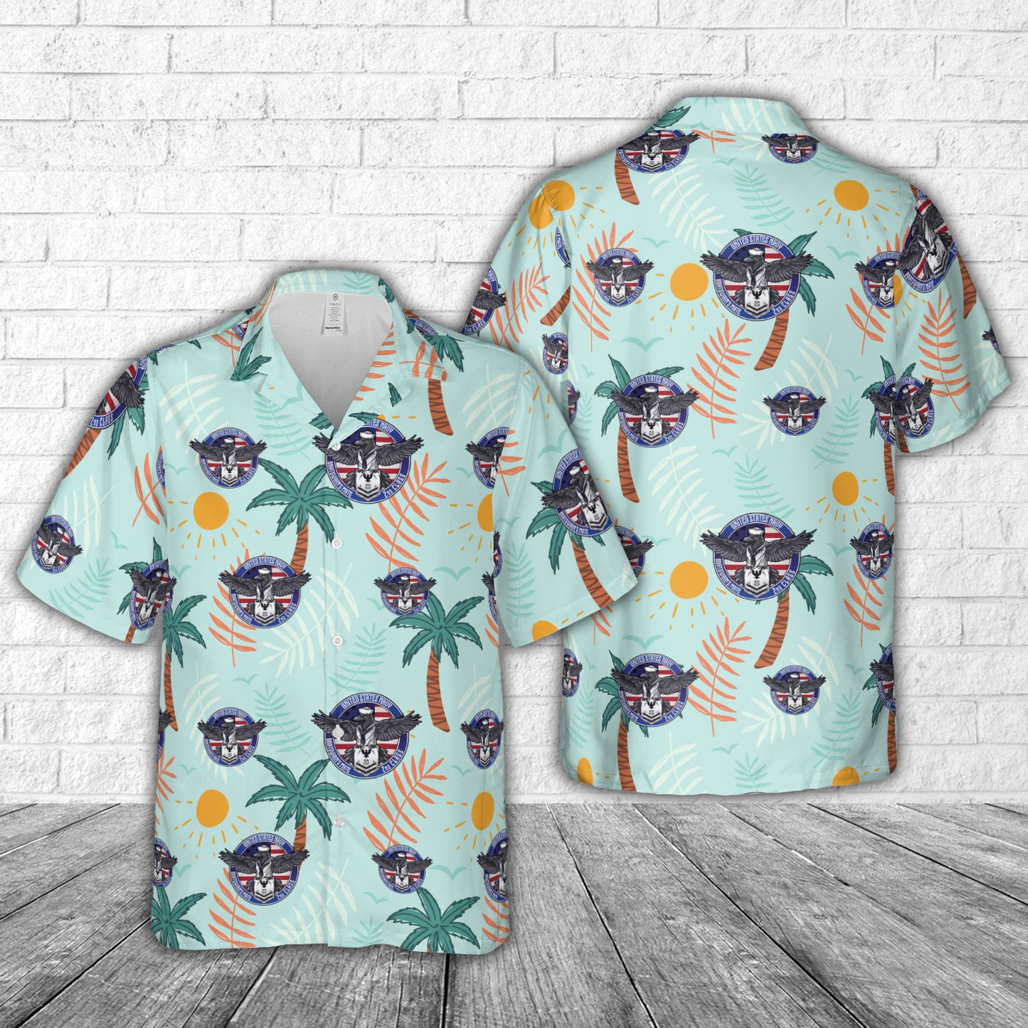 US Navy Boatswain's Mate 2nd Class Crow BM2 Patriotic Hawaiian Shirt