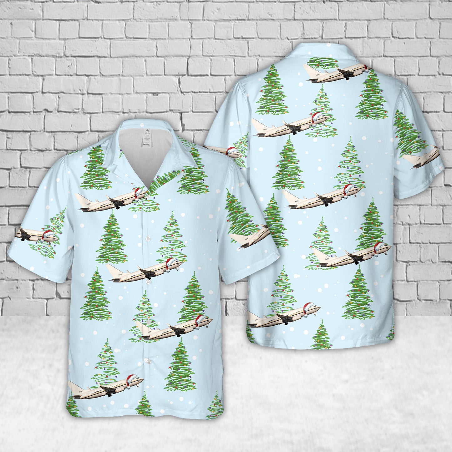 US Navy C-40 Clipper Christmas Hawaiian Shirt