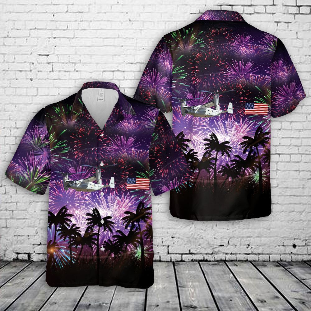 US Navy CMV-22B Osprey, 4th Of July Hawaiian Shirt
