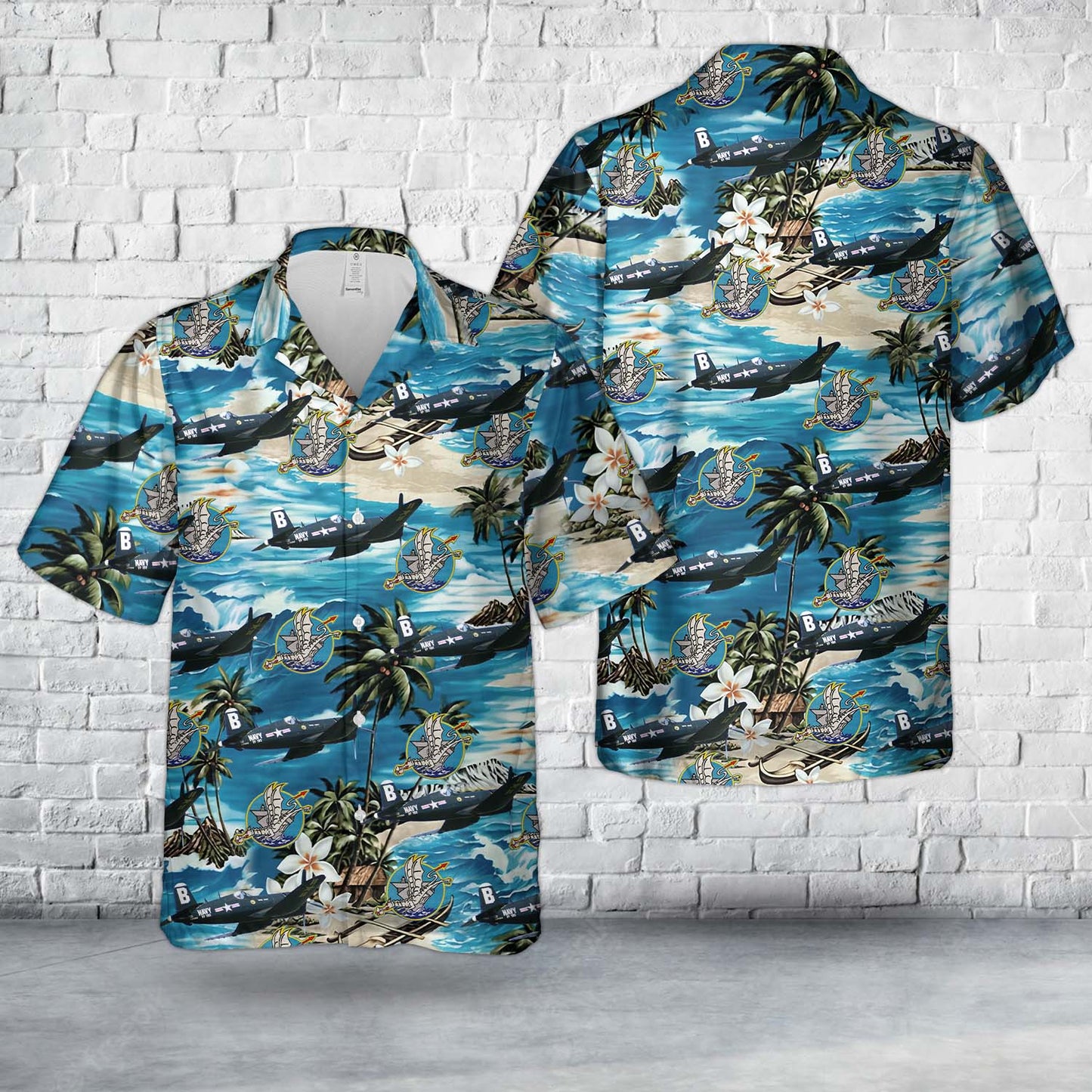 US Navy Chance Vought F4U-4 Corsair Of VF-192 Hawaiian Shirt