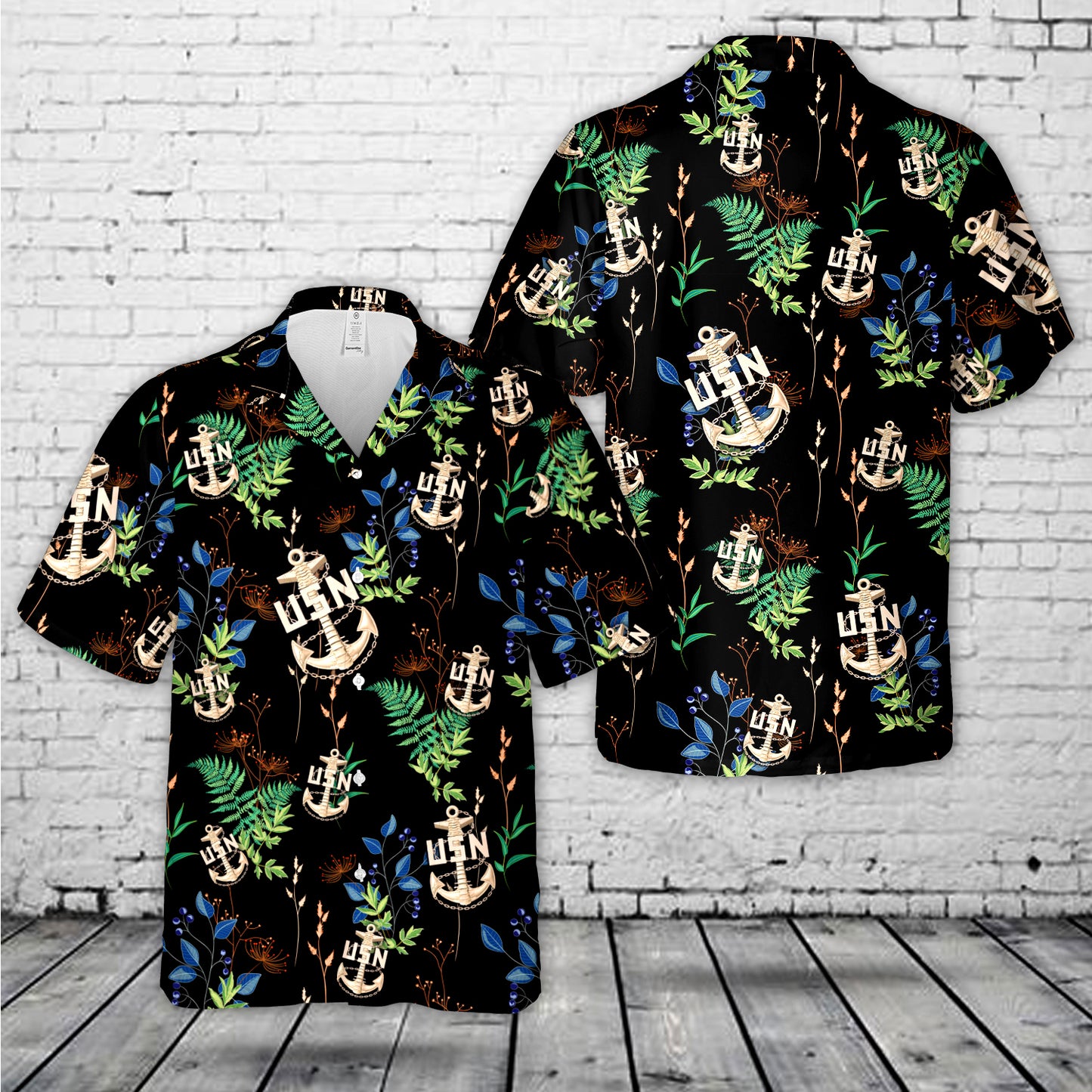 US Navy Chief BackBone Anchor Hawaiian Shirt