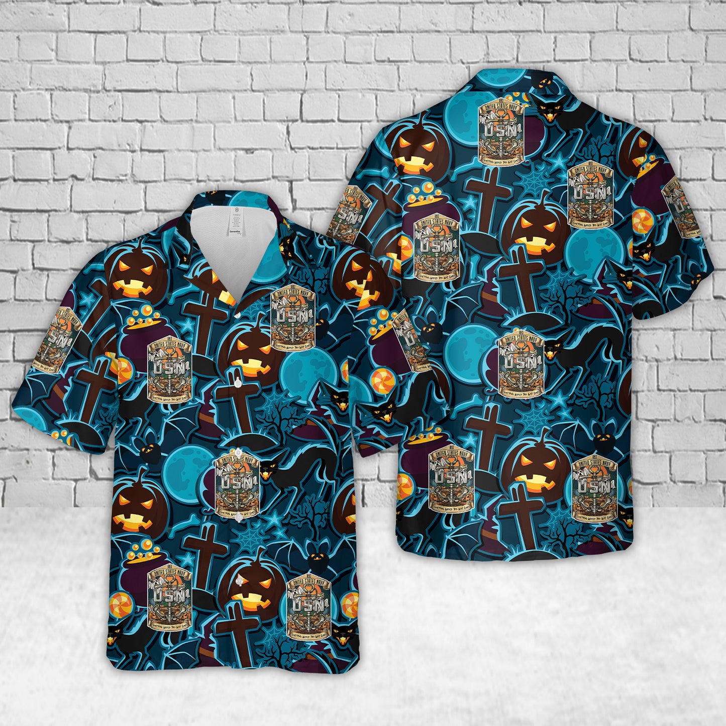 US Navy Chief Halloween Anchor Retired Hawaiian Shirt