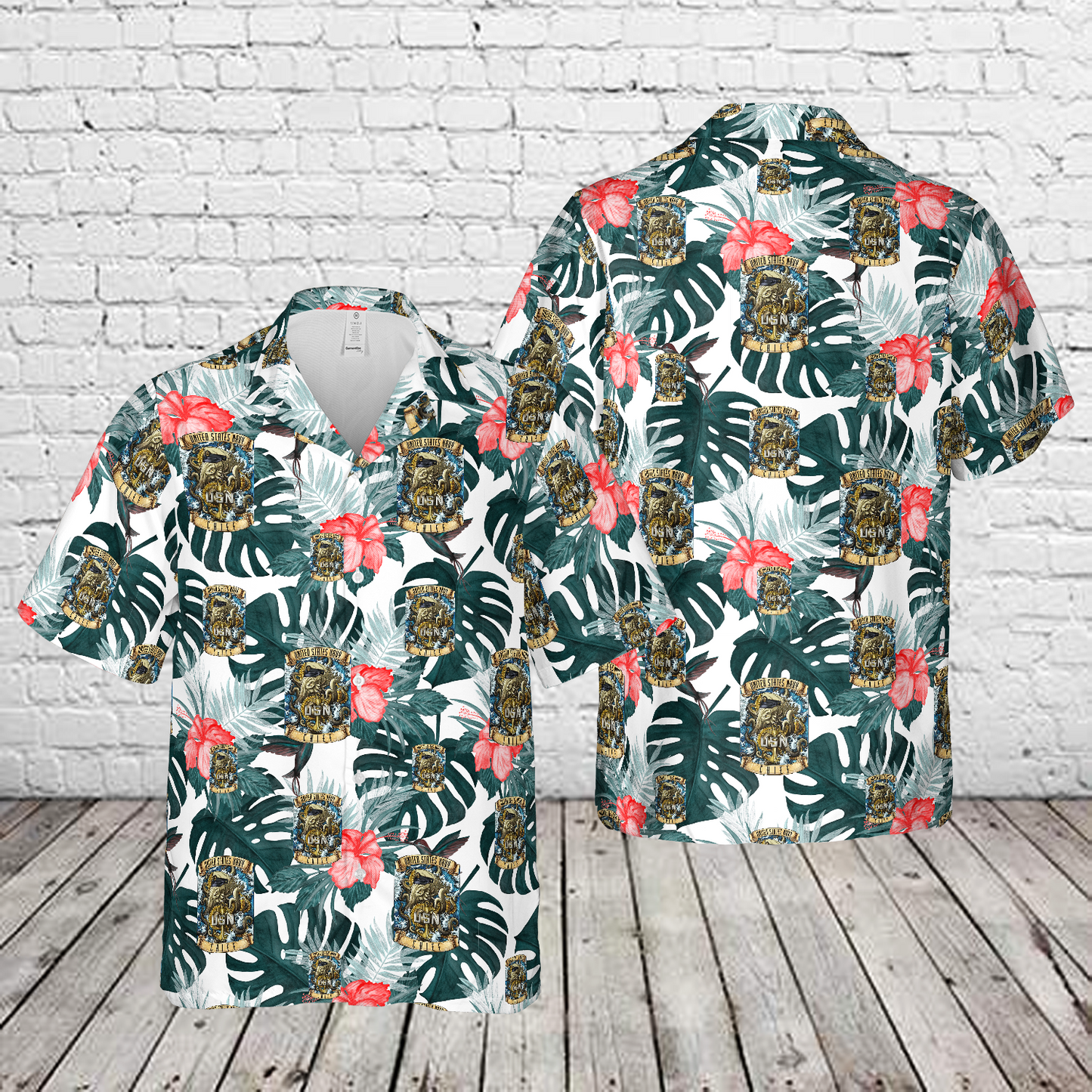 US Navy Chief Octopus Retired Hawaiian Shirt