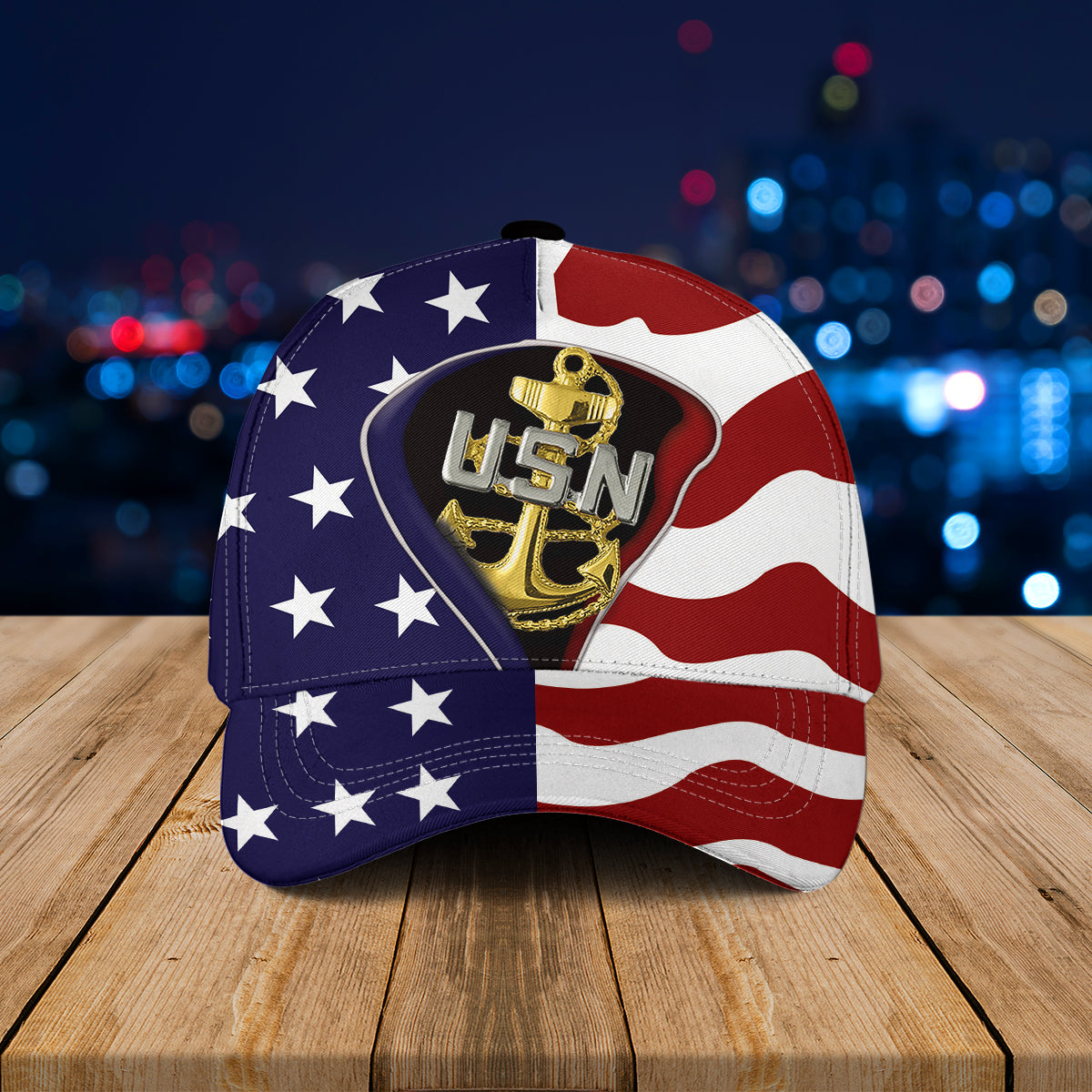 US Navy Chief Patriotic Baseball Cap
