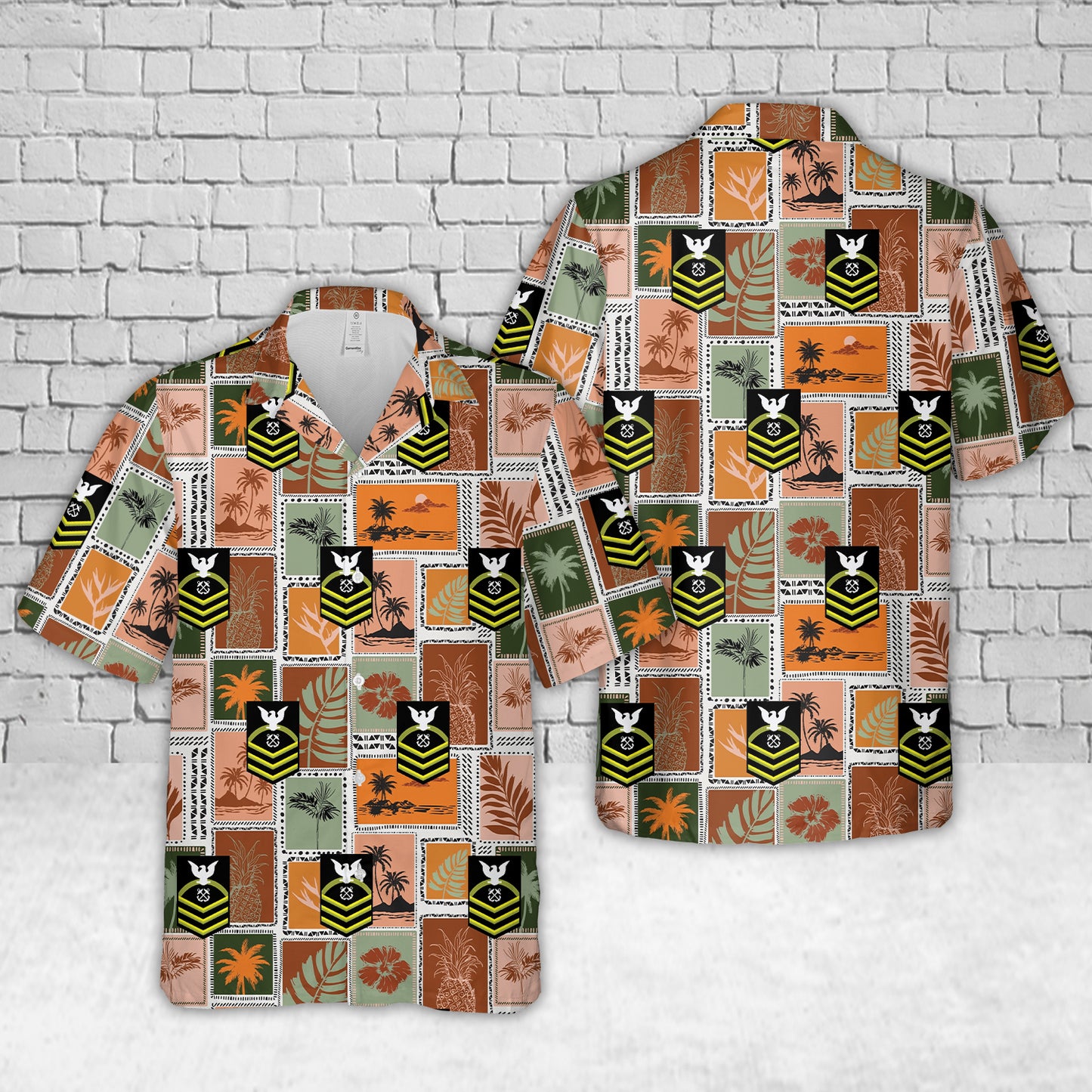 US Navy Chief Petty Officer Rank Hawaiian Shirt