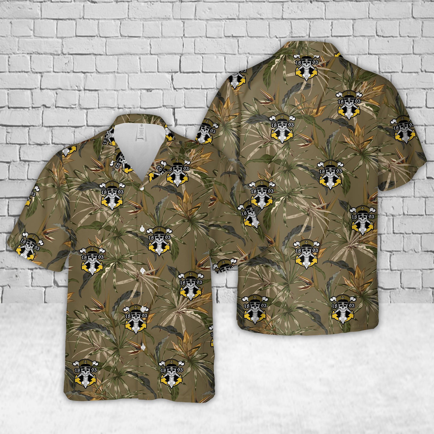 US Navy Chief Skull and Cross bones Backbone anchor Hawaiian Shirt