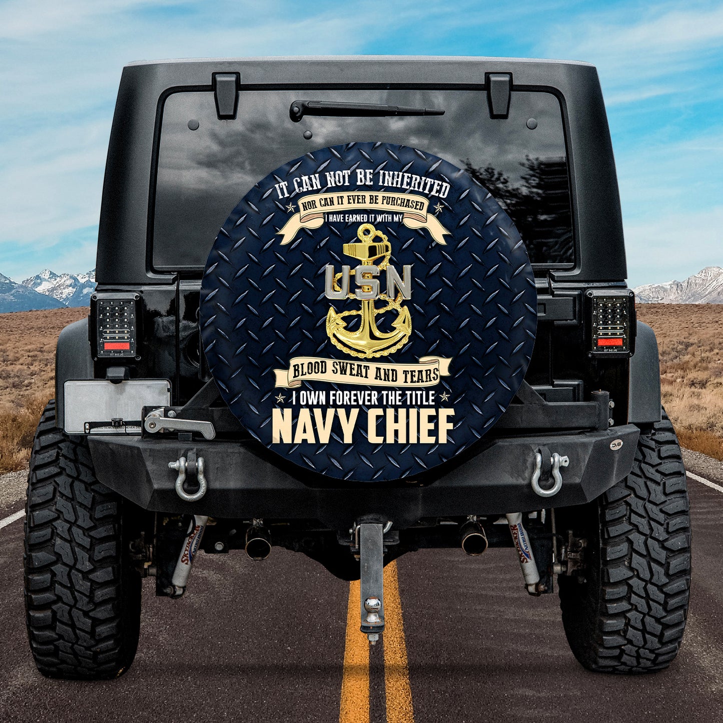 US Navy Chief Spare Tire Cover