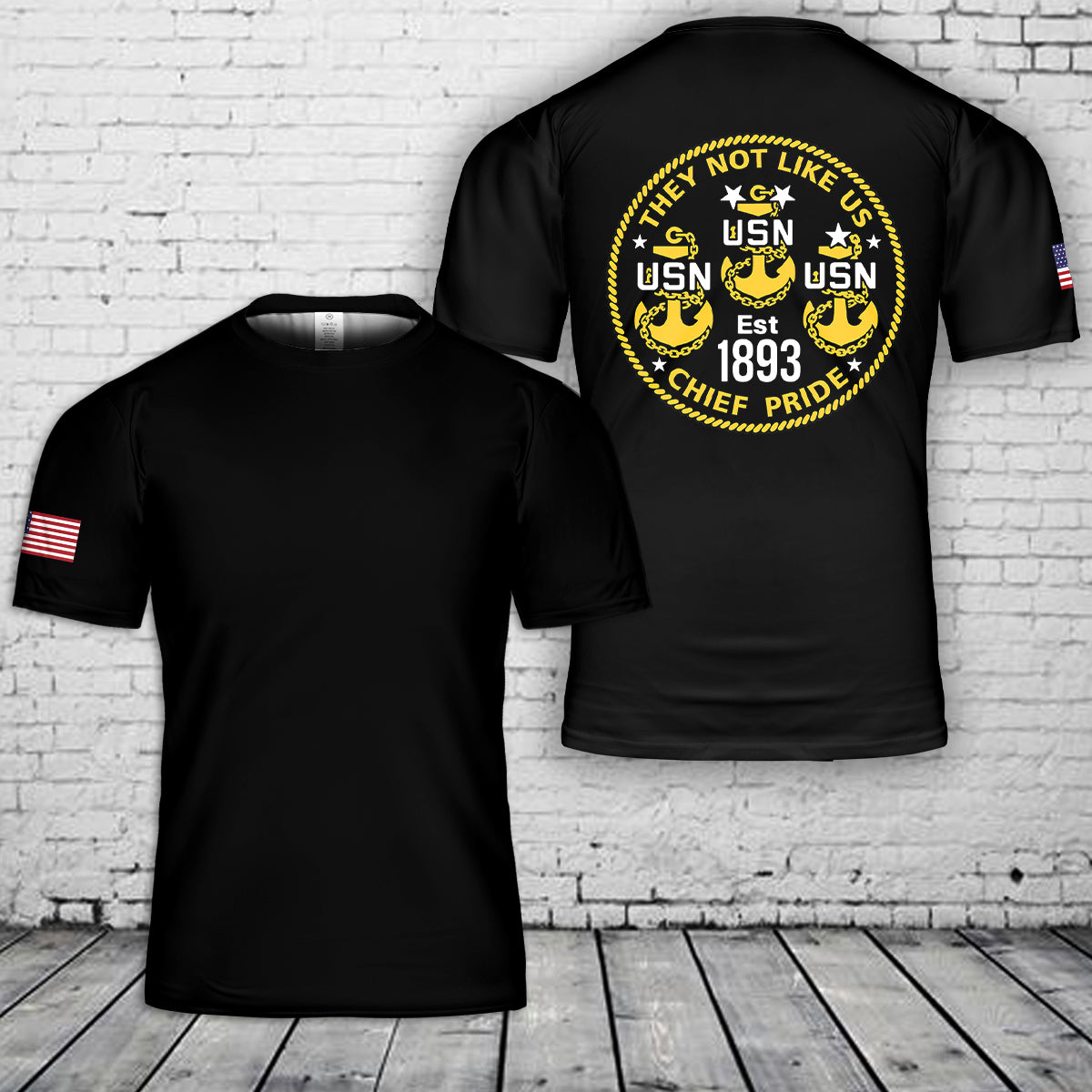US Navy Chiefs 3D T-Shirt