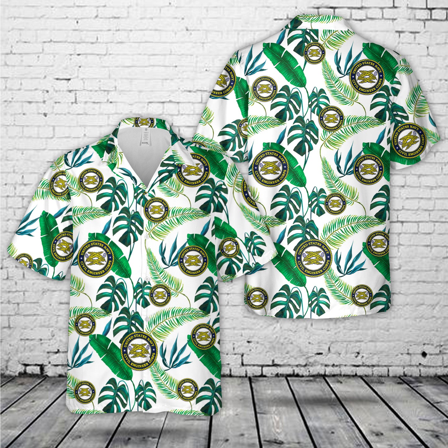 US Navy Civil Engineer Corps Hawaiian Shirt