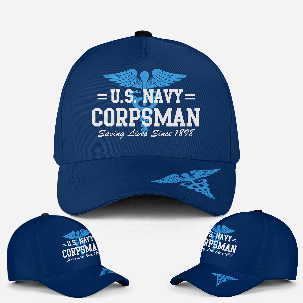 US Navy Corpsman Saving Lives Since 1898 Baseball Cap