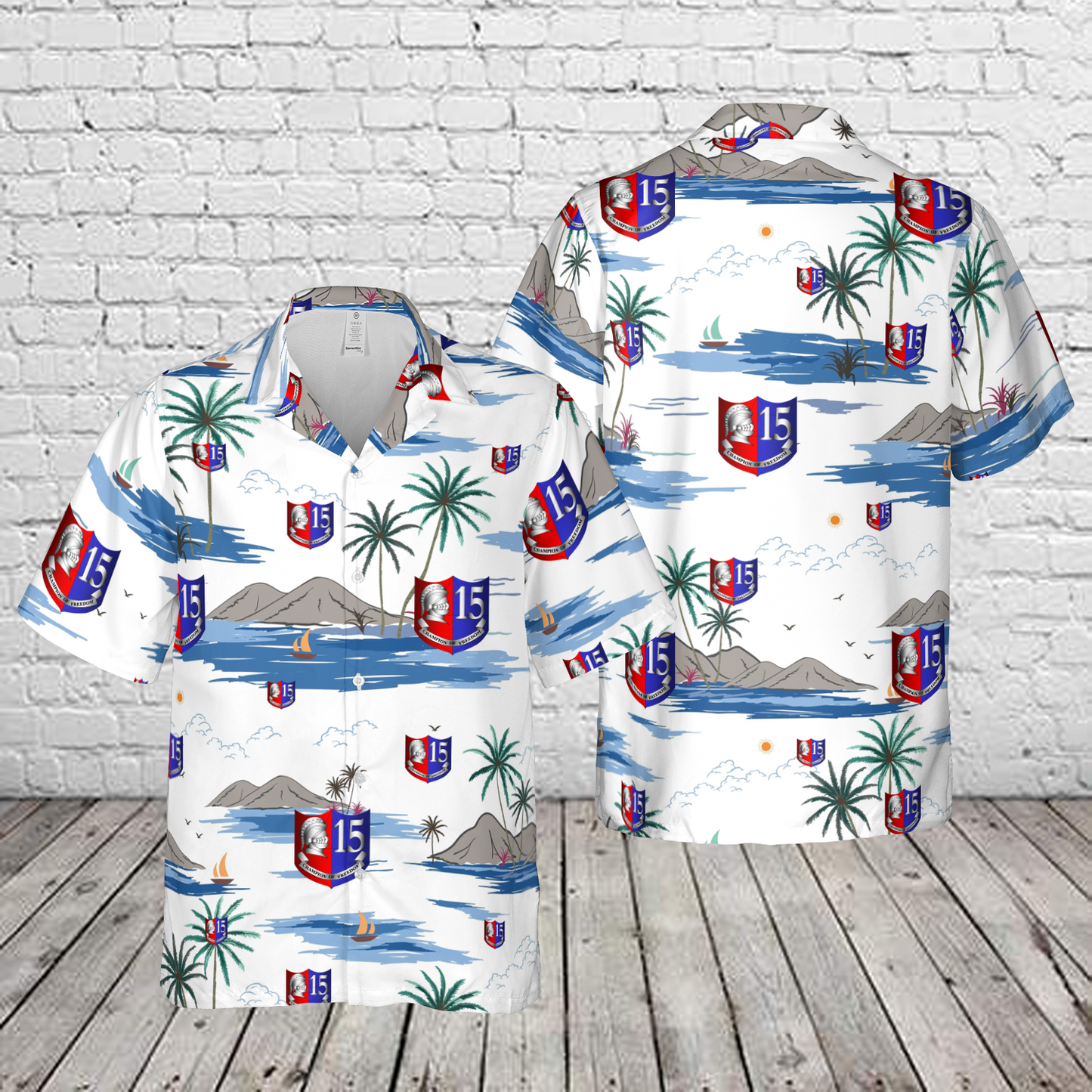 US Navy Destroyer Squadron 15 Hawaiian Shirt