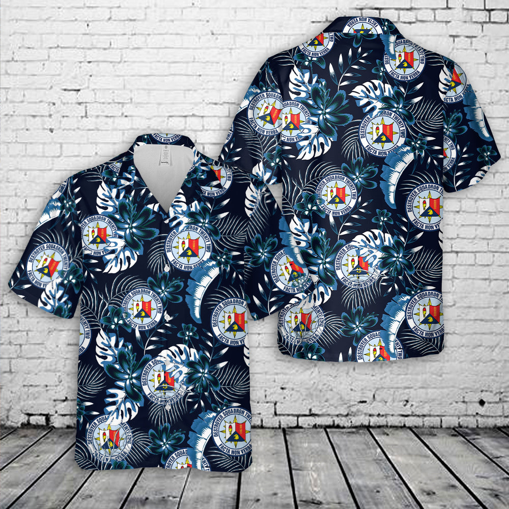 US Navy Destroyer Squadron 22 Hawaiian Shirt