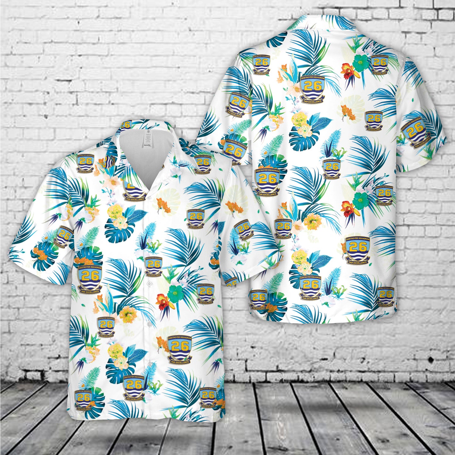US Navy Destroyer Squadron 26 (DESRON-26) Hawaiian Shirt