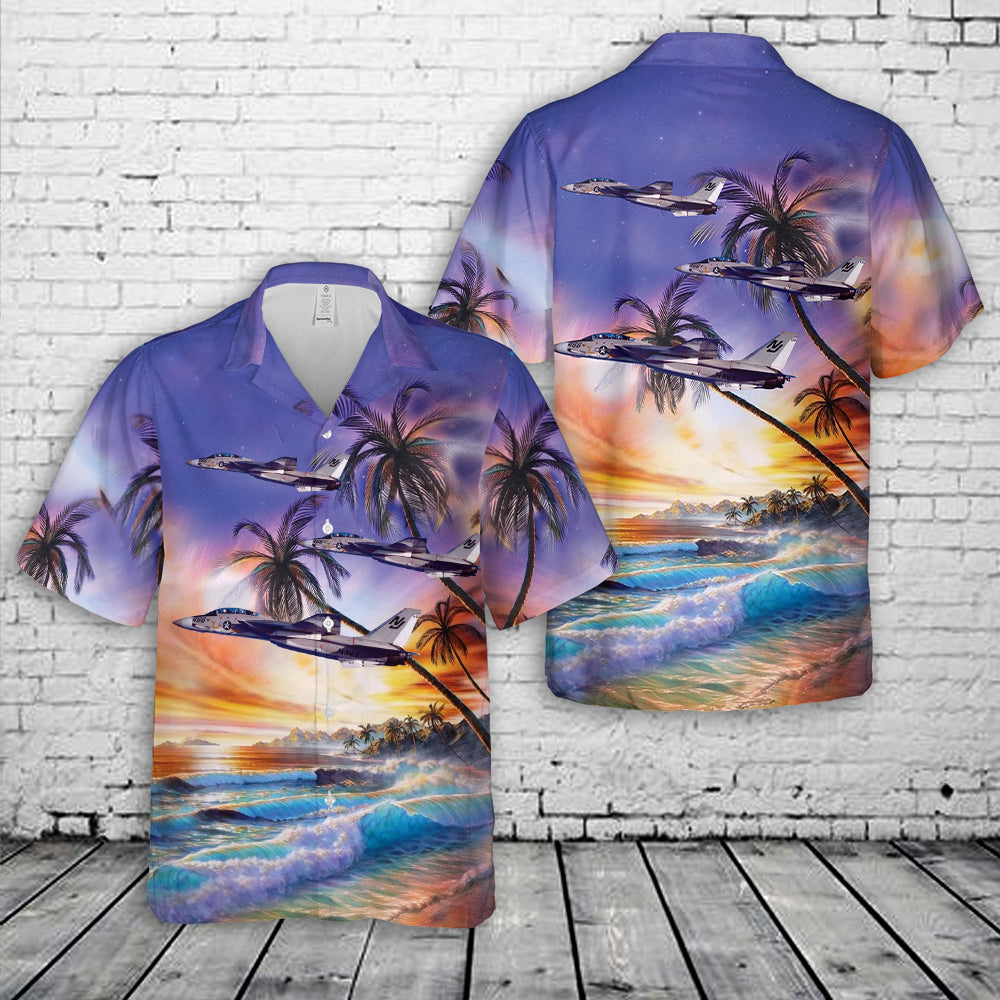 US Navy F-14A Tomcat 159605 of VF-124 NJ-466 Hawaiian Shirt