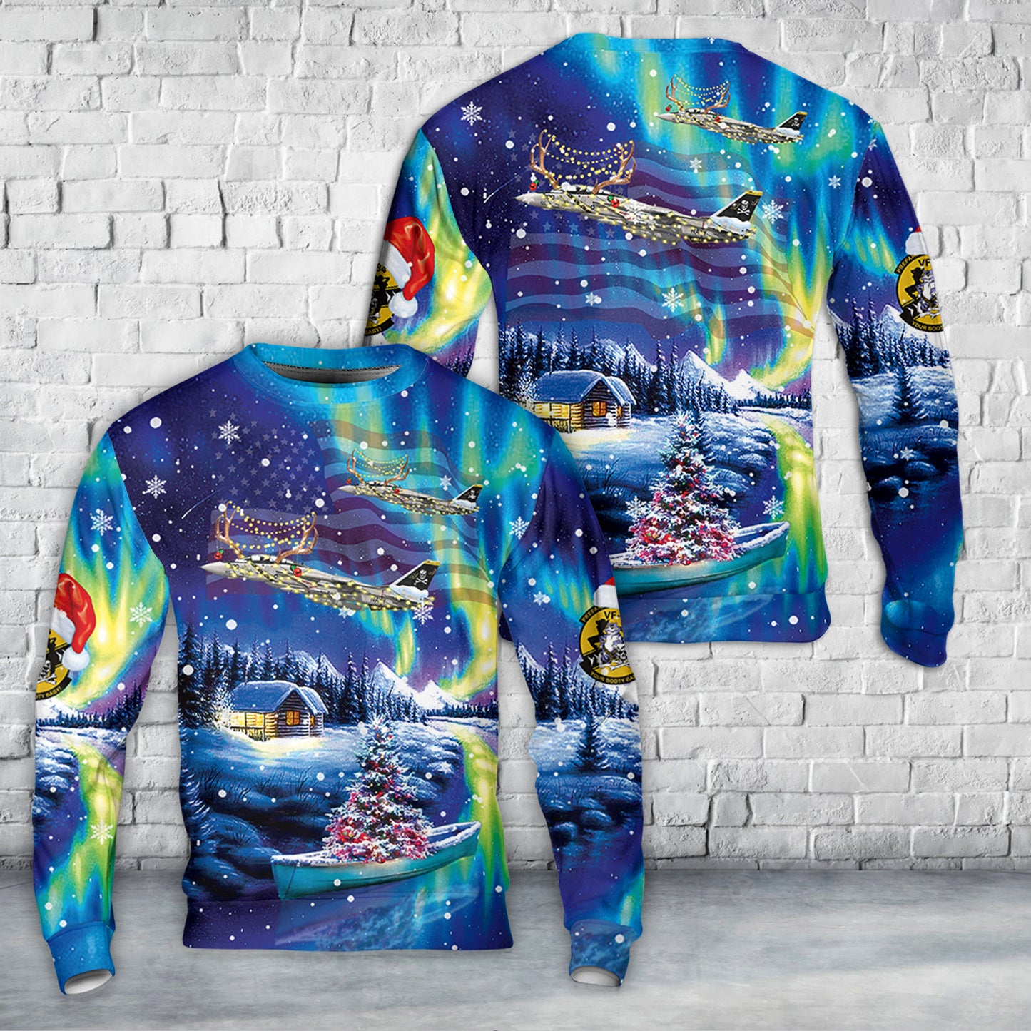 US Navy F-14A Tomcat Of VF-84 "Jolly Rogers" Christmas Sweater