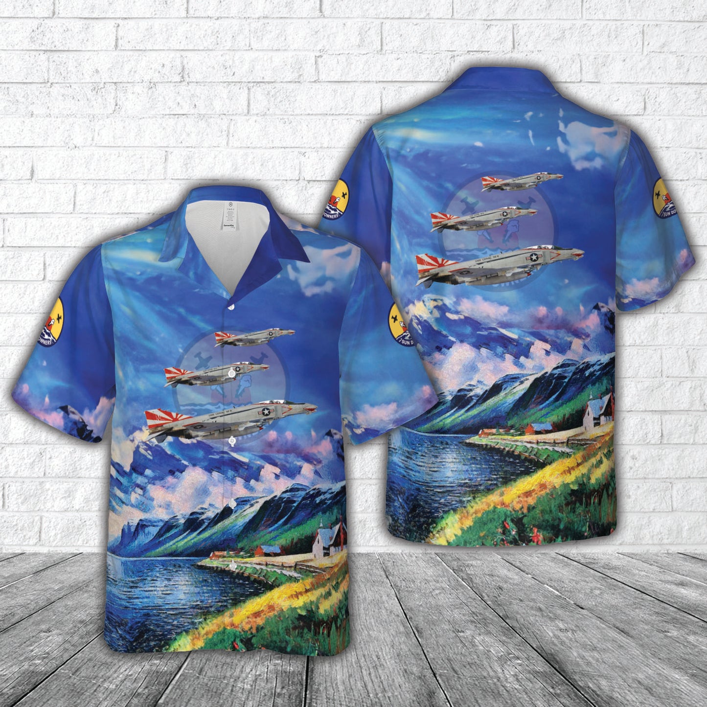 US Navy F-4B Phantom II of VF-111 'Sundowners' Hawaiian Shirt