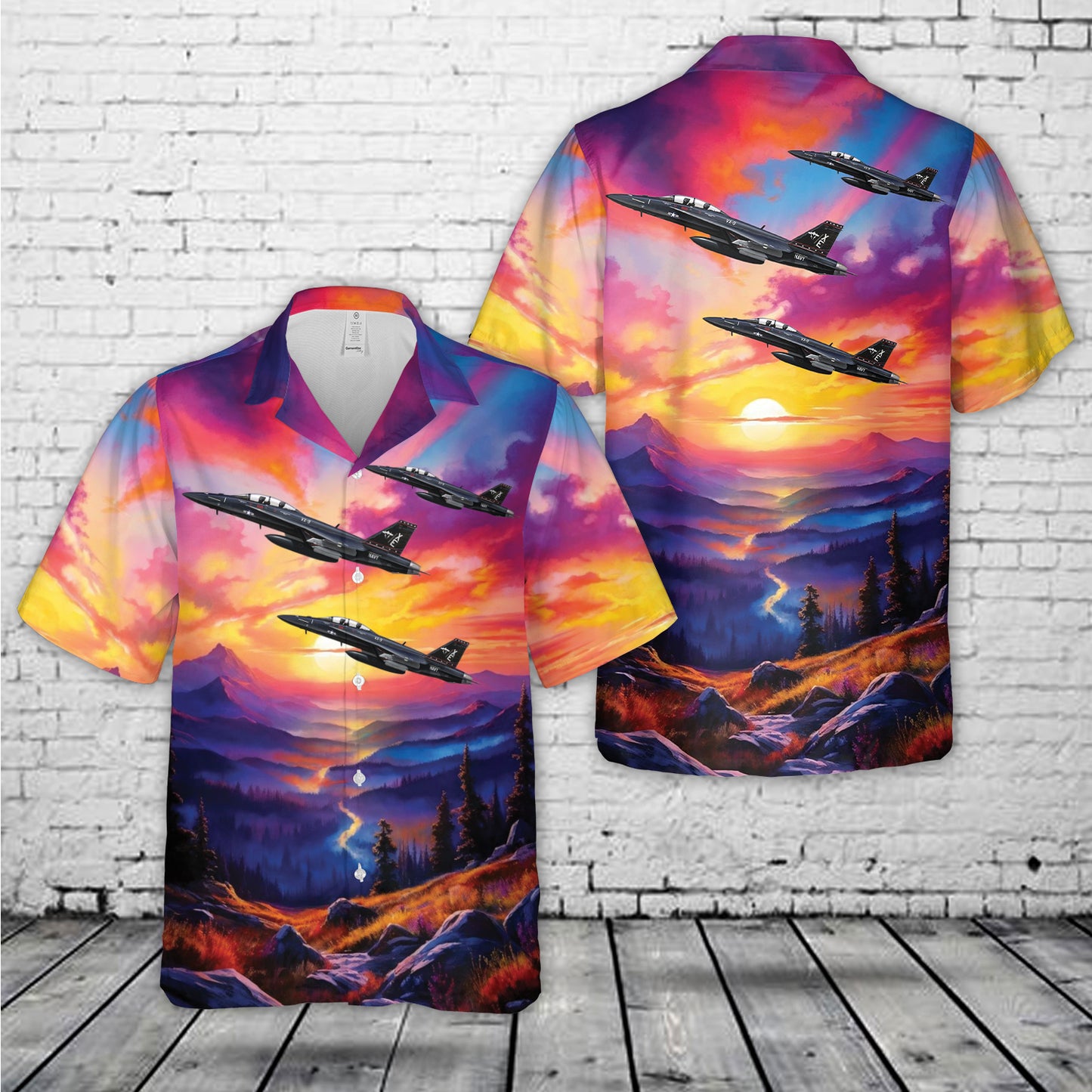 US Navy F/A-18F Super Hornet VX-9 Vampires, XE1 / 166673. Naval Air Weapons Station (NAWS) China Lake, CA, 2023 Hawaiian Shirt