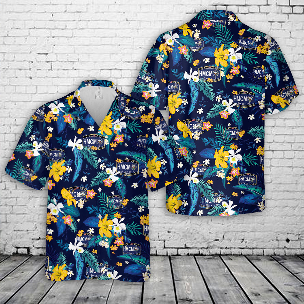 US Navy Hospital Corpsman Master Chief Petty Officer Hawaiian Shirt