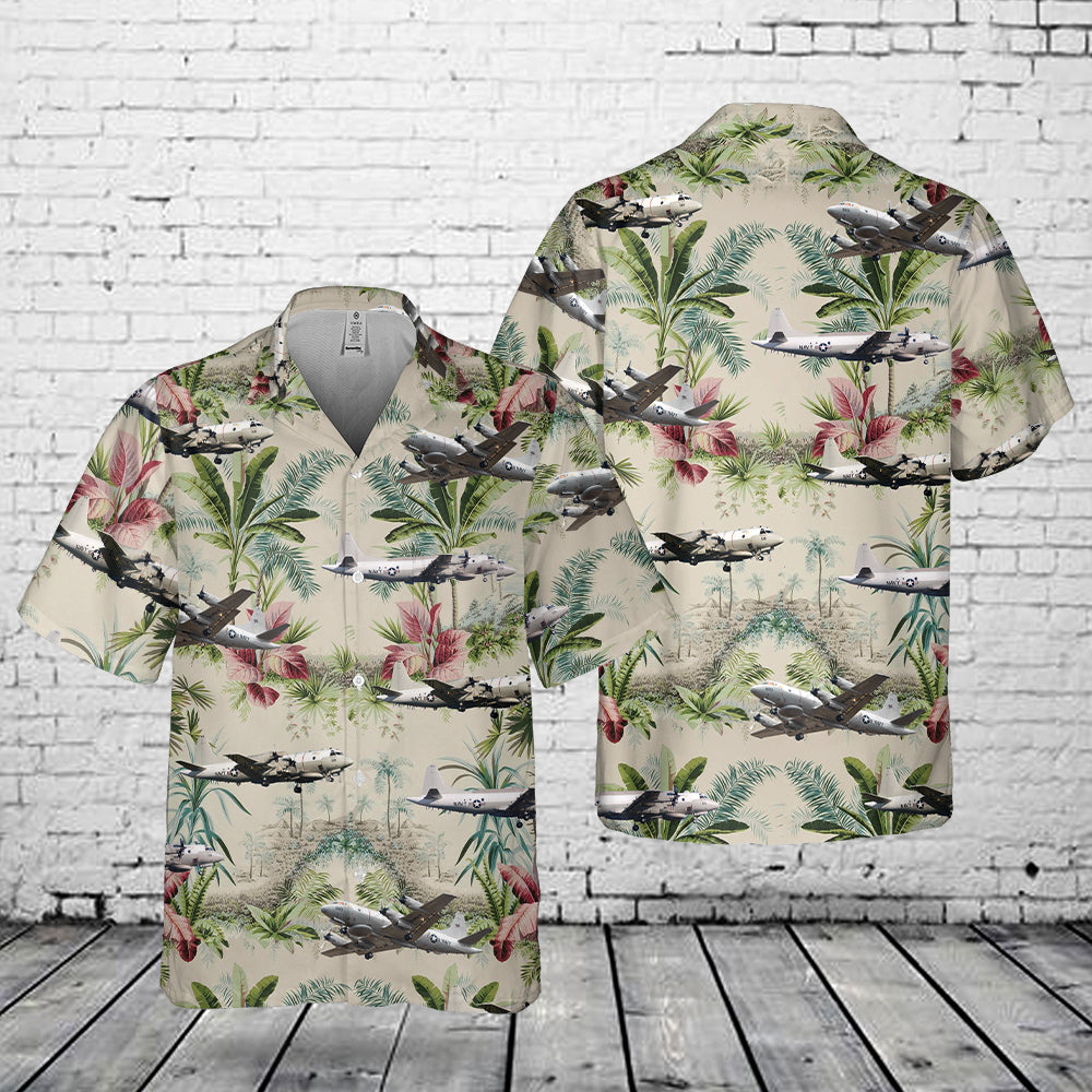 US Navy Lockheed EP-3E Orion Pocket Hawaiian Shirt