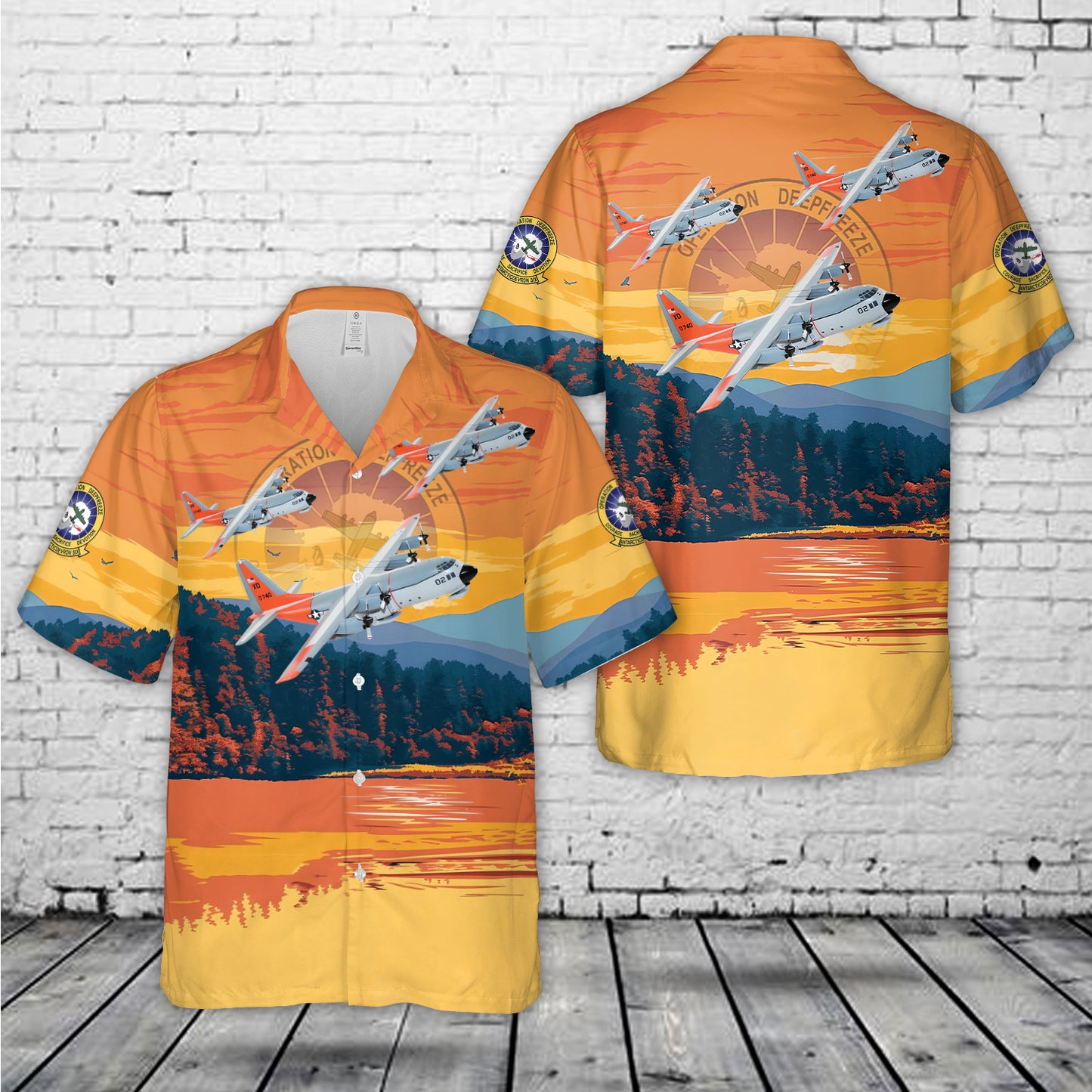 US Navy Lockheed Martin LC-130R VXE-6 Puckered Penguins (1992) Hawaiian Shirt