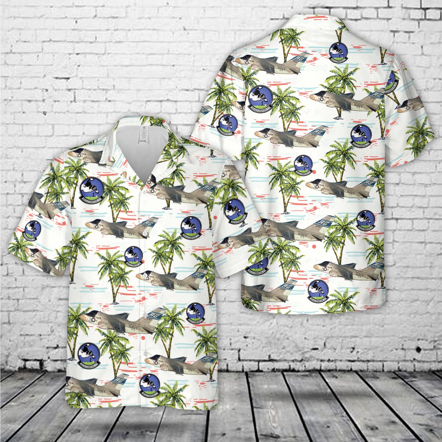 US Navy Lockheed S-3A Viking aircraft (BuNo 159767) VS-31 Topcats Hawaiian Shirt