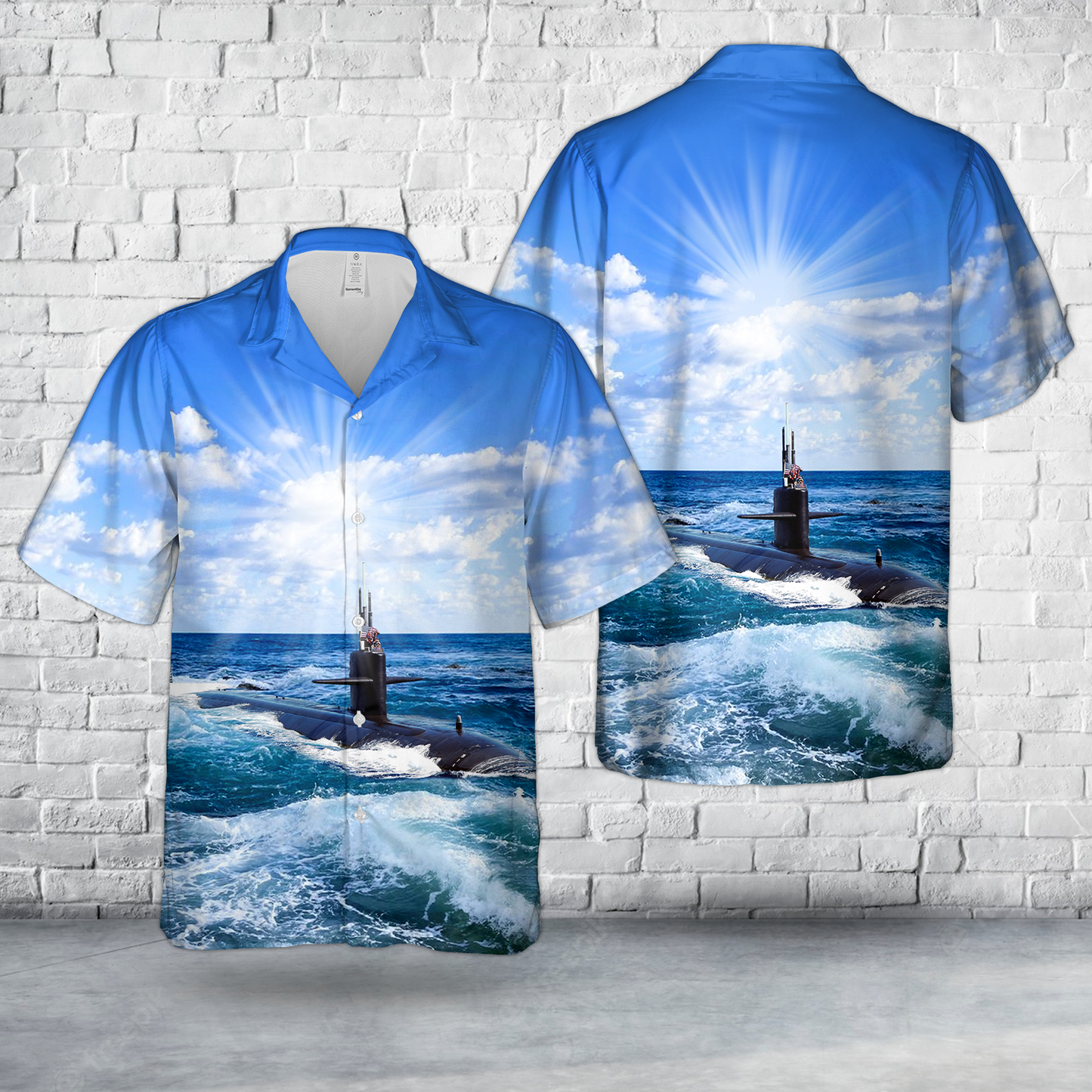 US Navy Los Angeles-class submarine Hawaiian Shirt