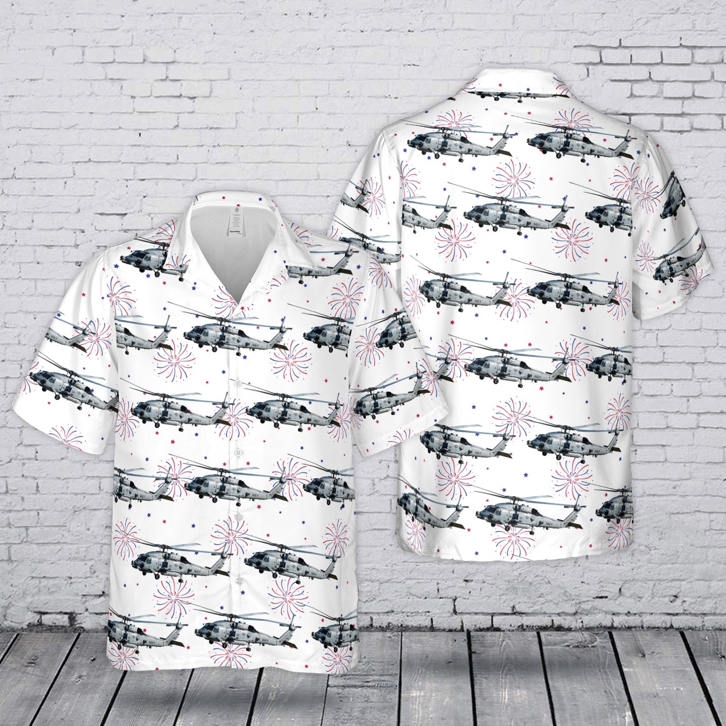 US Navy MH-60R Seahawk 4th July 250th Anniversary 1776-2026 Hawaiian Shirt