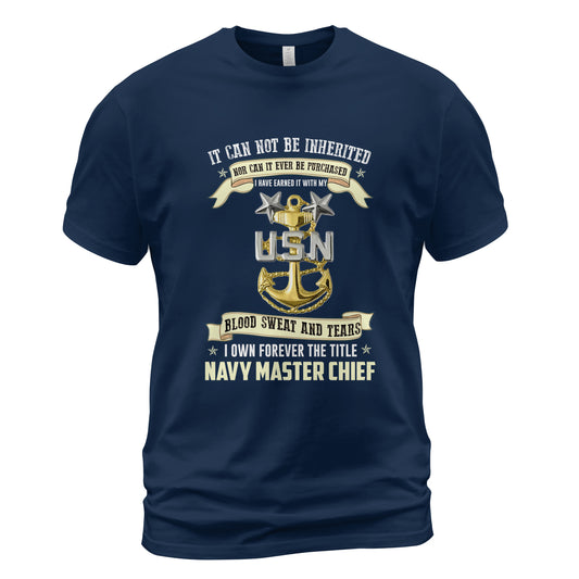 US Navy Master Chief Classic Unisex T-Shirt Gildan 5000 (Made In US) NLSI1004PT07
