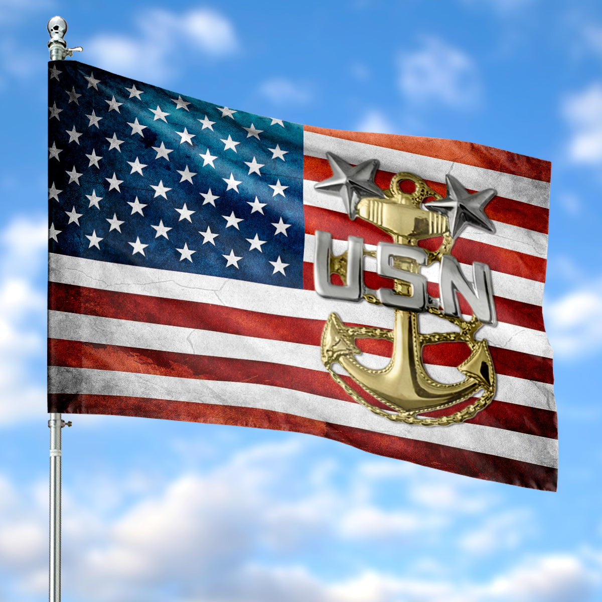 US Navy Master Chief Flag