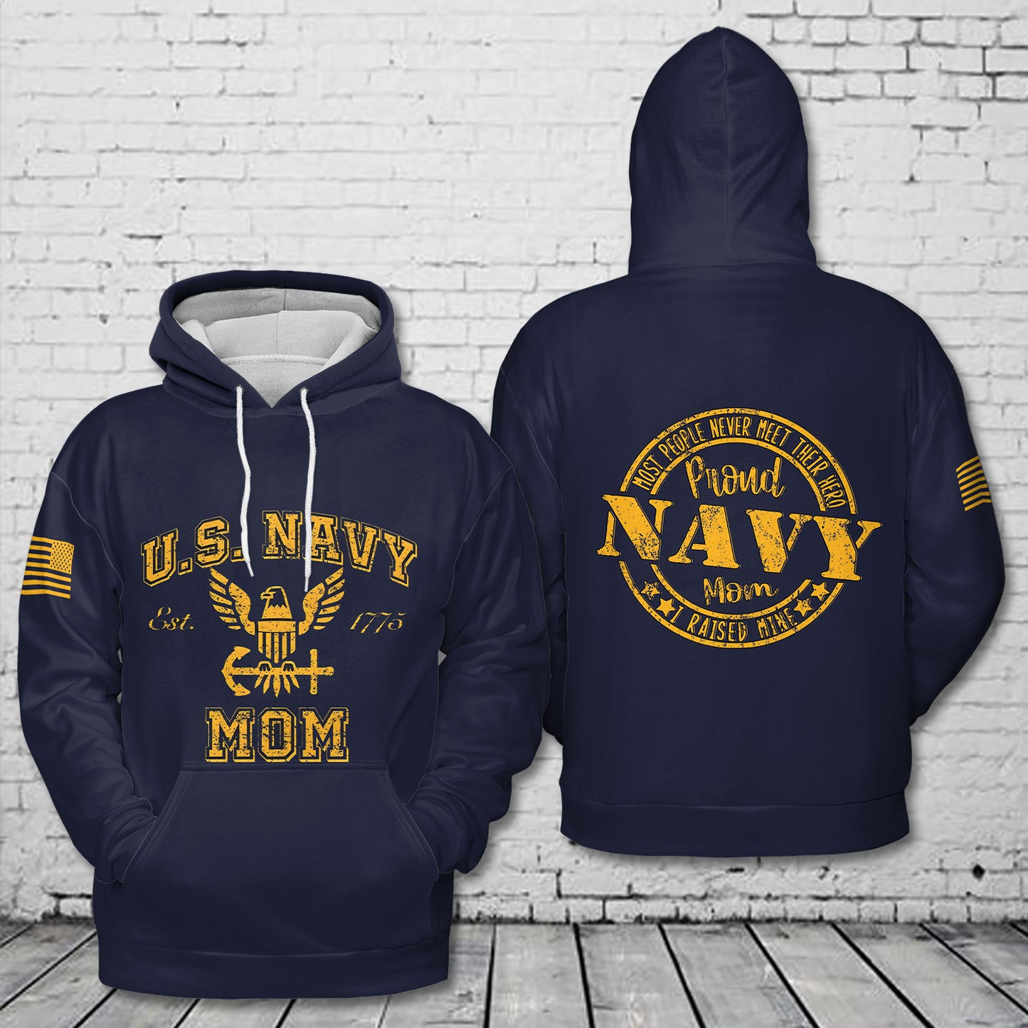 US Navy Mom 3D Hoodie