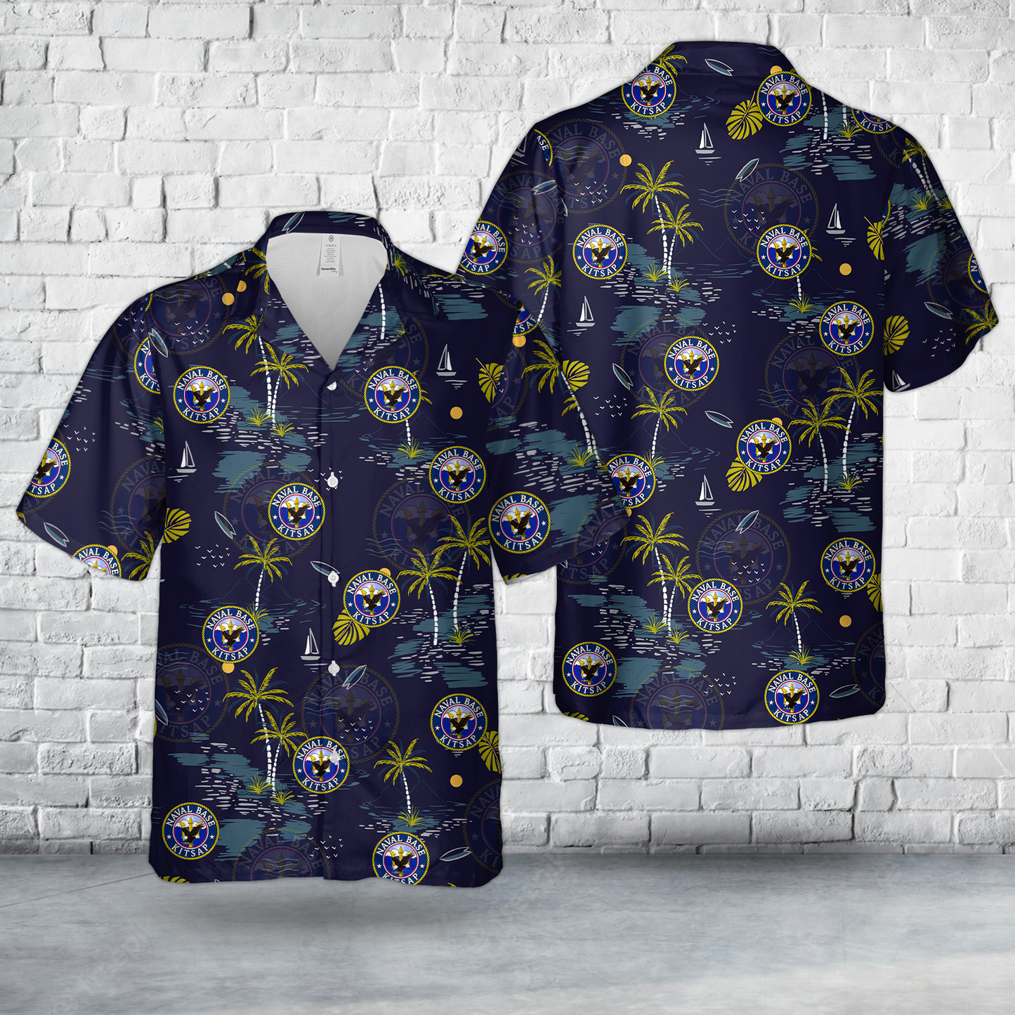 US Navy Naval Base Kitsap Hawaiian Shirt