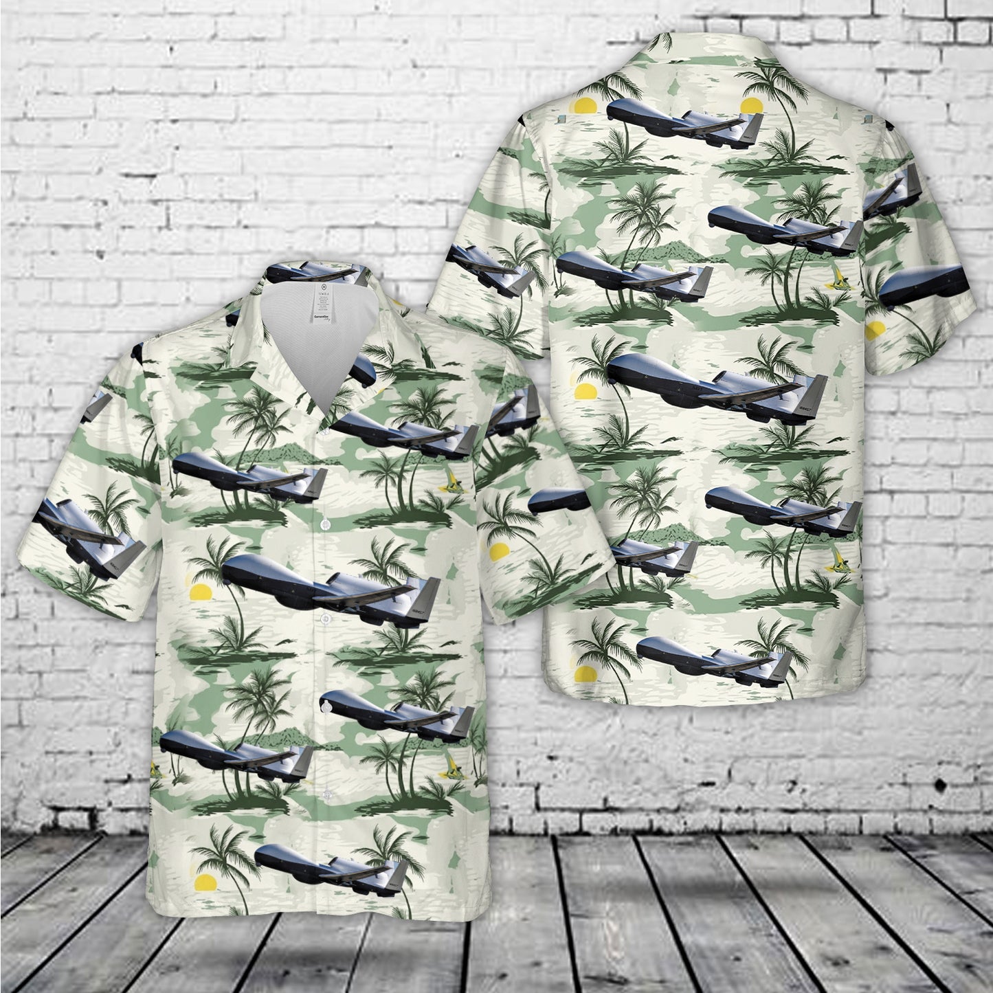 US Navy Northrop Grumman MQ-4C Triton Hawaiian Shirt