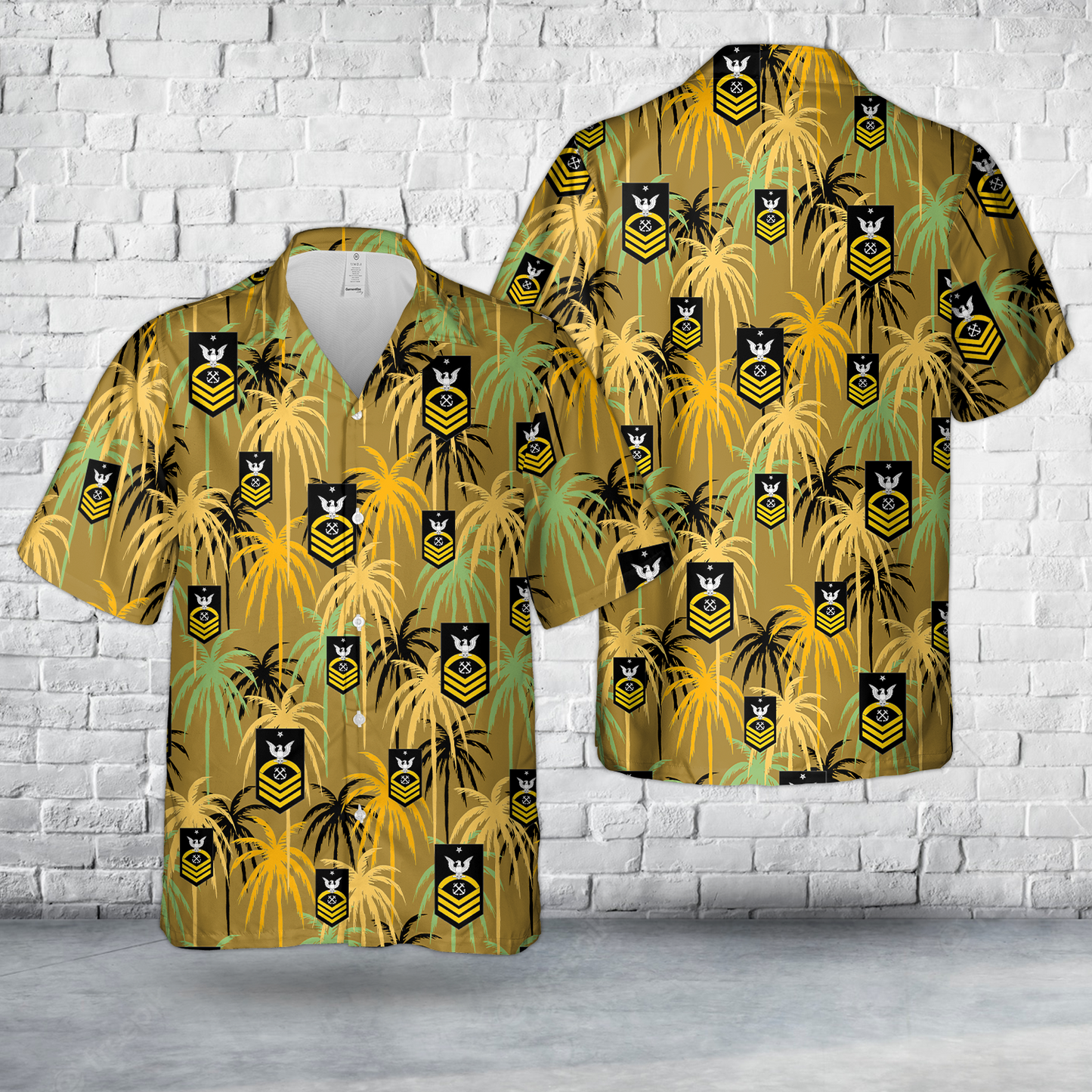 US Navy Rank E-8 Senior Chief Petty Officer Hawaiian Shirt