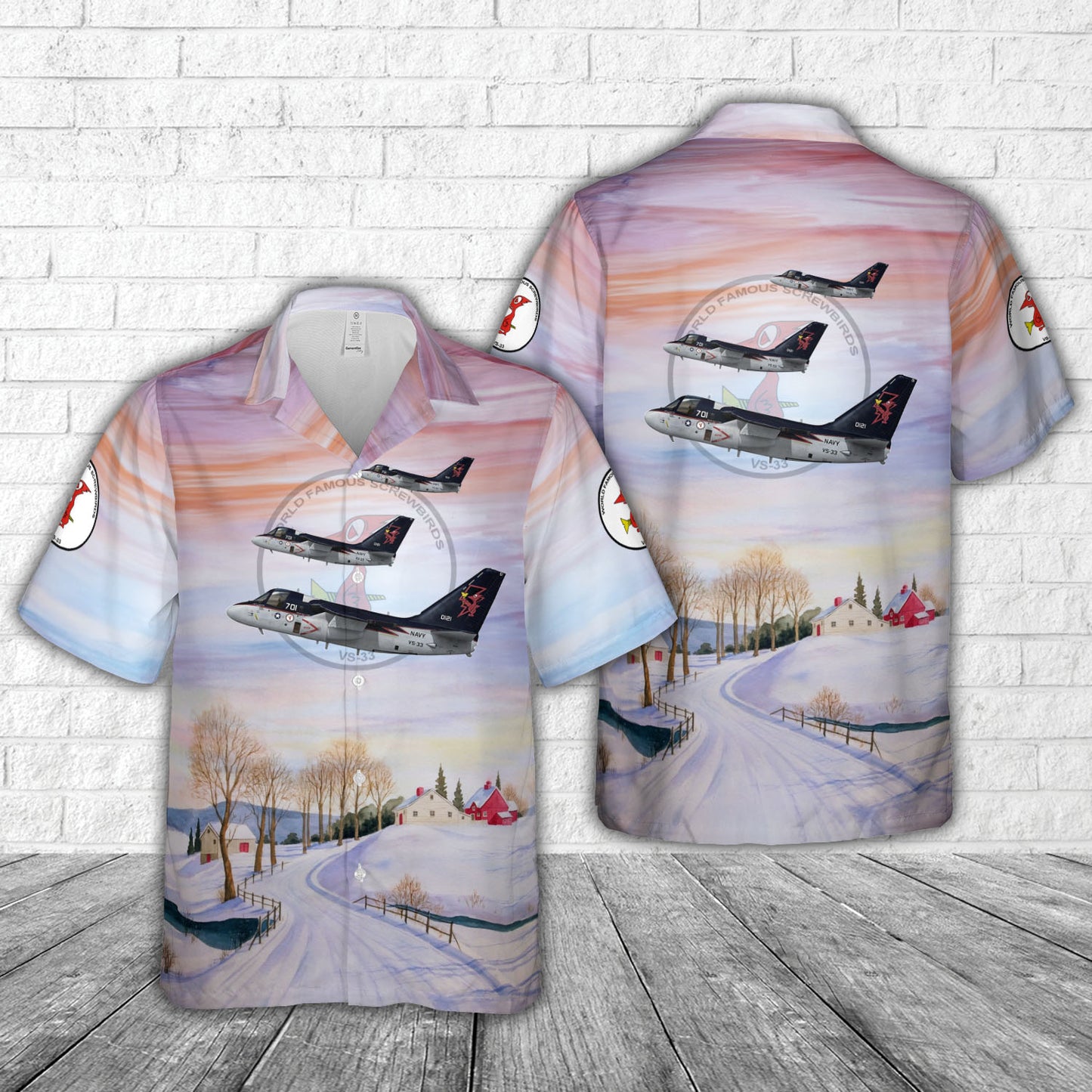 US Navy S-3B Viking VS-33 Screwbirds, NG701 - 160121. CVW-9, NAS North Island, 2006 Hawaiian Shirt