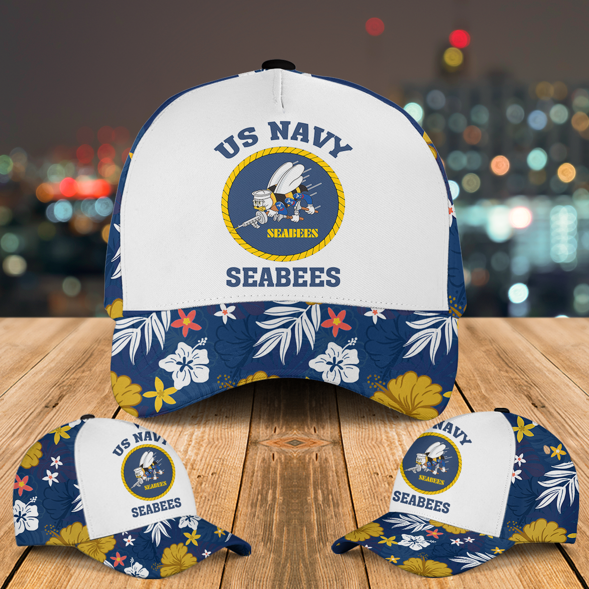 US Navy SEABEES Naval Construction Force (NCF) Baseball Cap