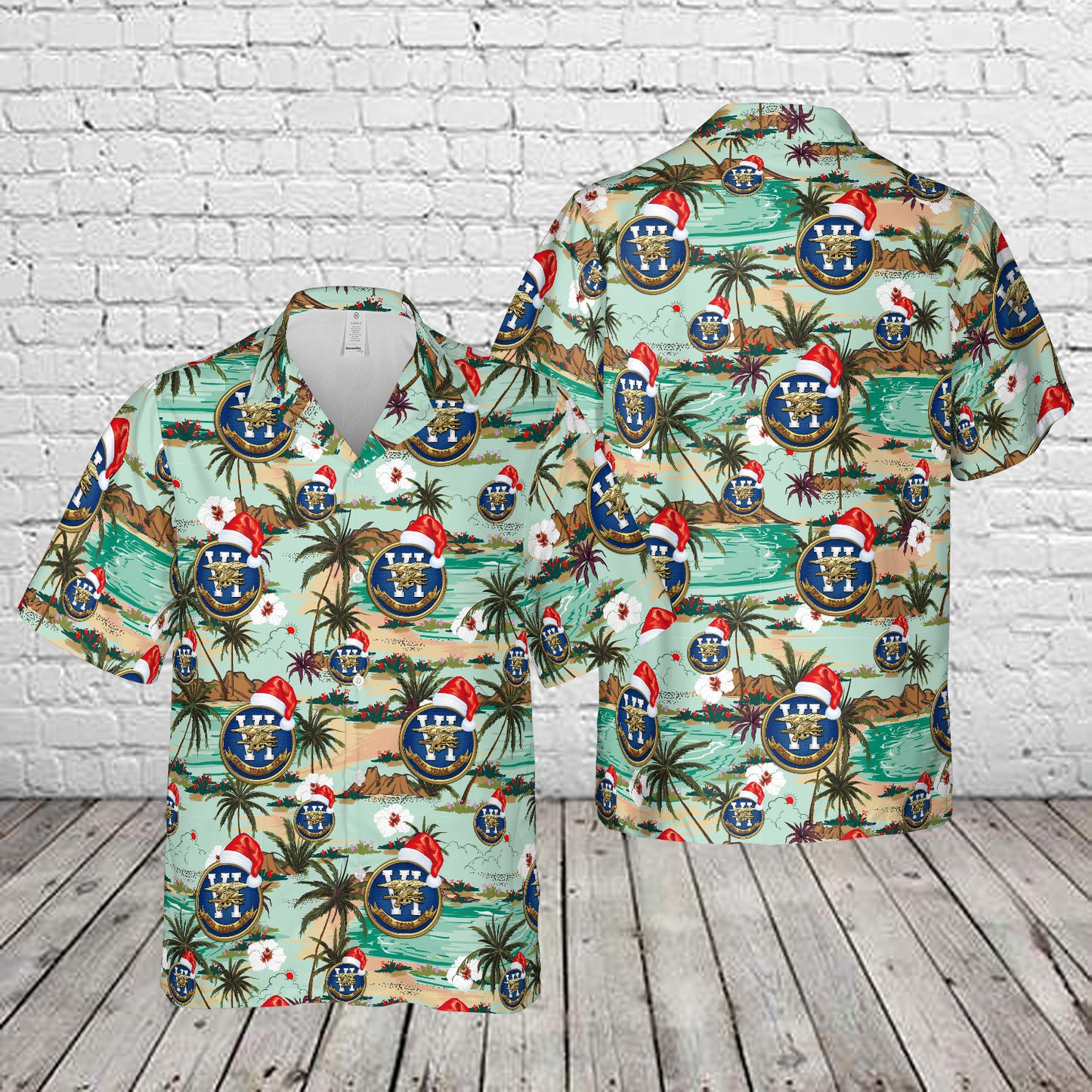 US Navy SEAL Team 6 Christmas Hawaiian Shirt