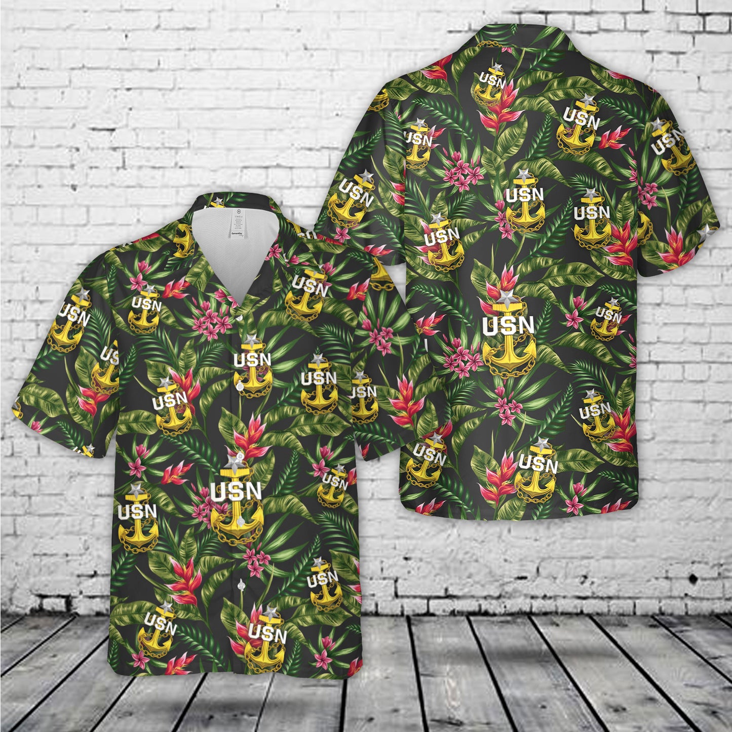 US Navy Senior Chief Anchor Hawaiian Shirt