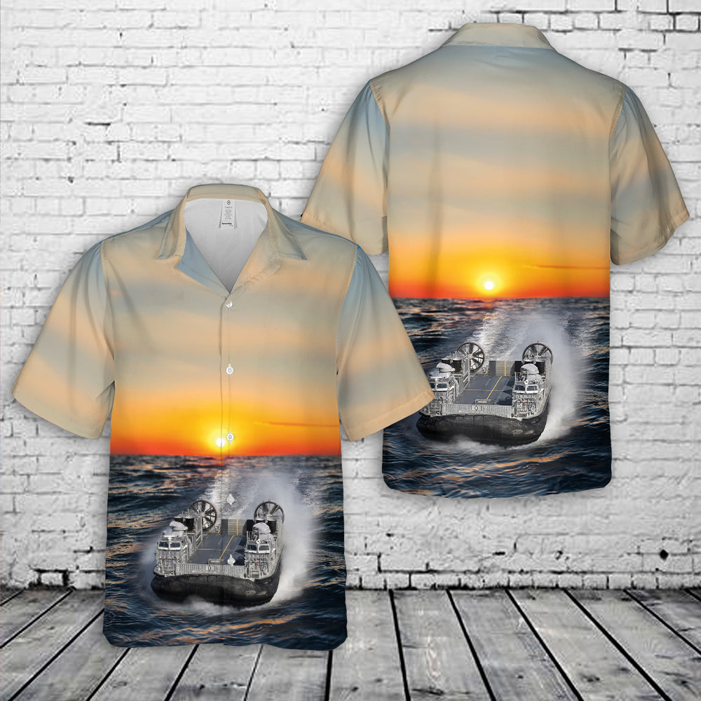 US Navy Ship-to-Shore Connector LCAC 101 Hawaiian Shirt