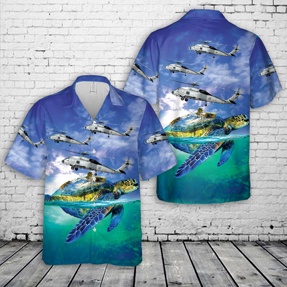 US Navy Sikorsky SH-60F Ocean Hawk (S-70B-4) Hawaiian Shirt