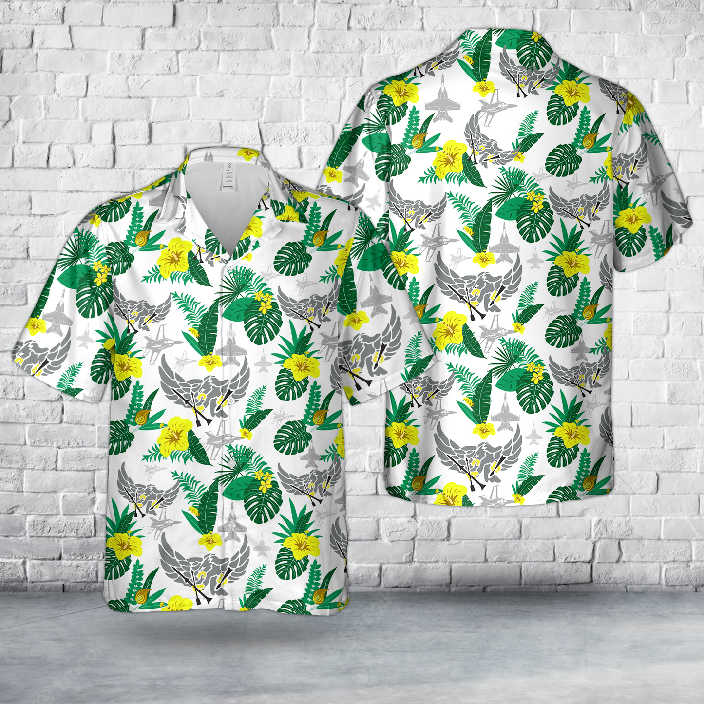 US Navy Strike Fighter Squadron 195 (VFA-195) F/A-18E Super Hornet Hawaiian Shirt