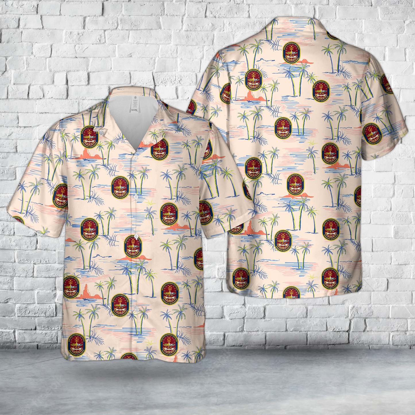 US Navy Surface Combat Systems Training Command Great Lakes Hawaiian Shirt