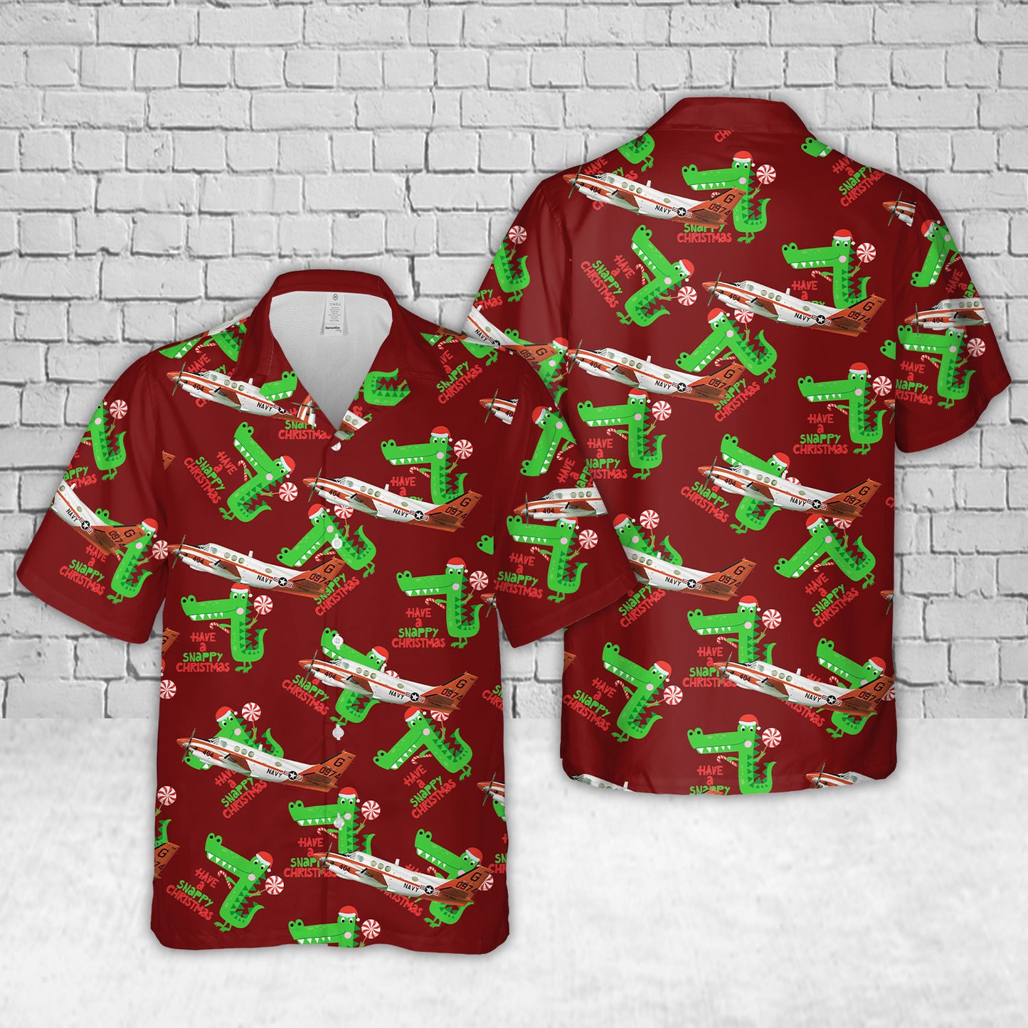 US Navy T-44 Pegasus Christmas Hawaiian Shirt