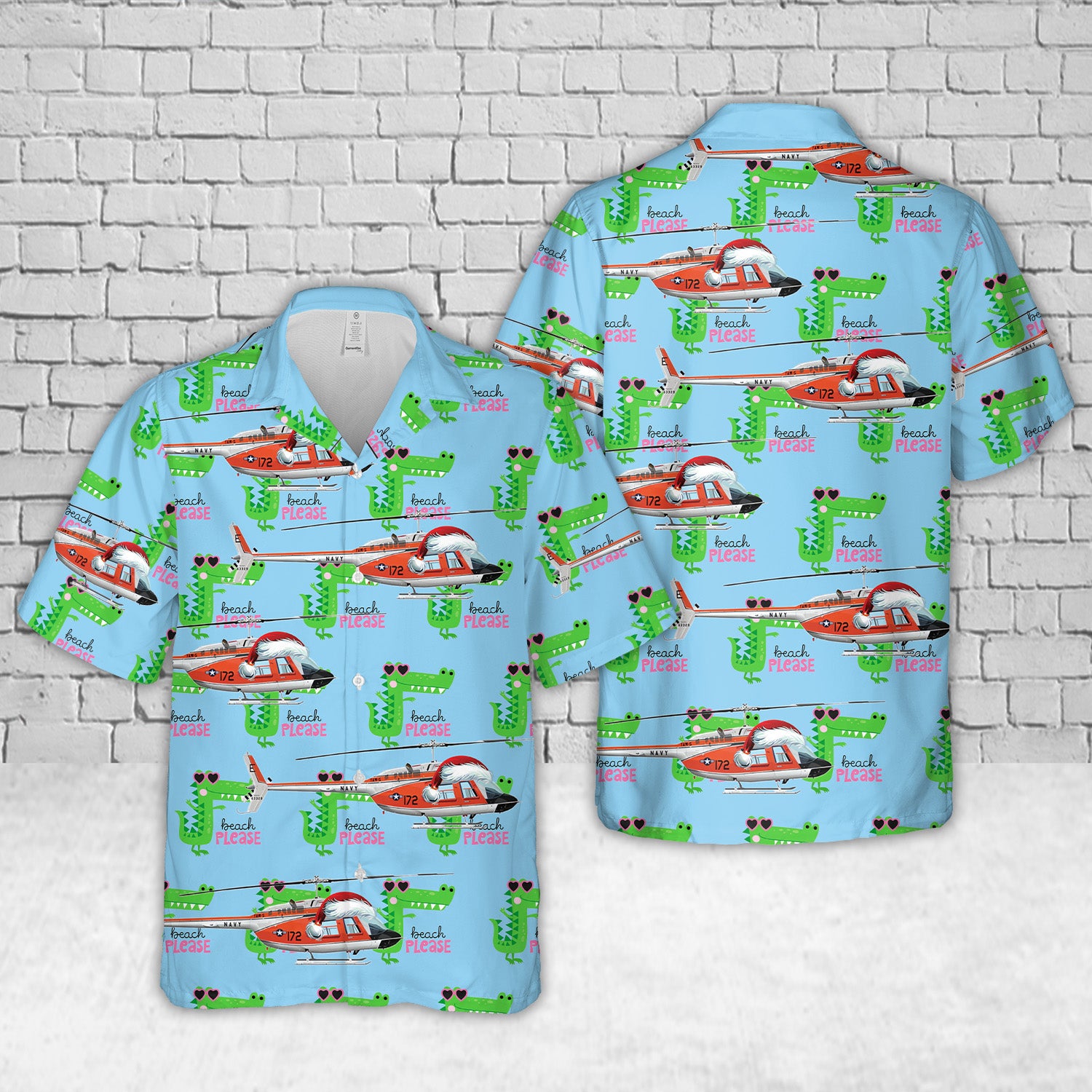 US Navy TH-57 Sea Ranger Christmas Hawaiian Shirt – Merch Gears