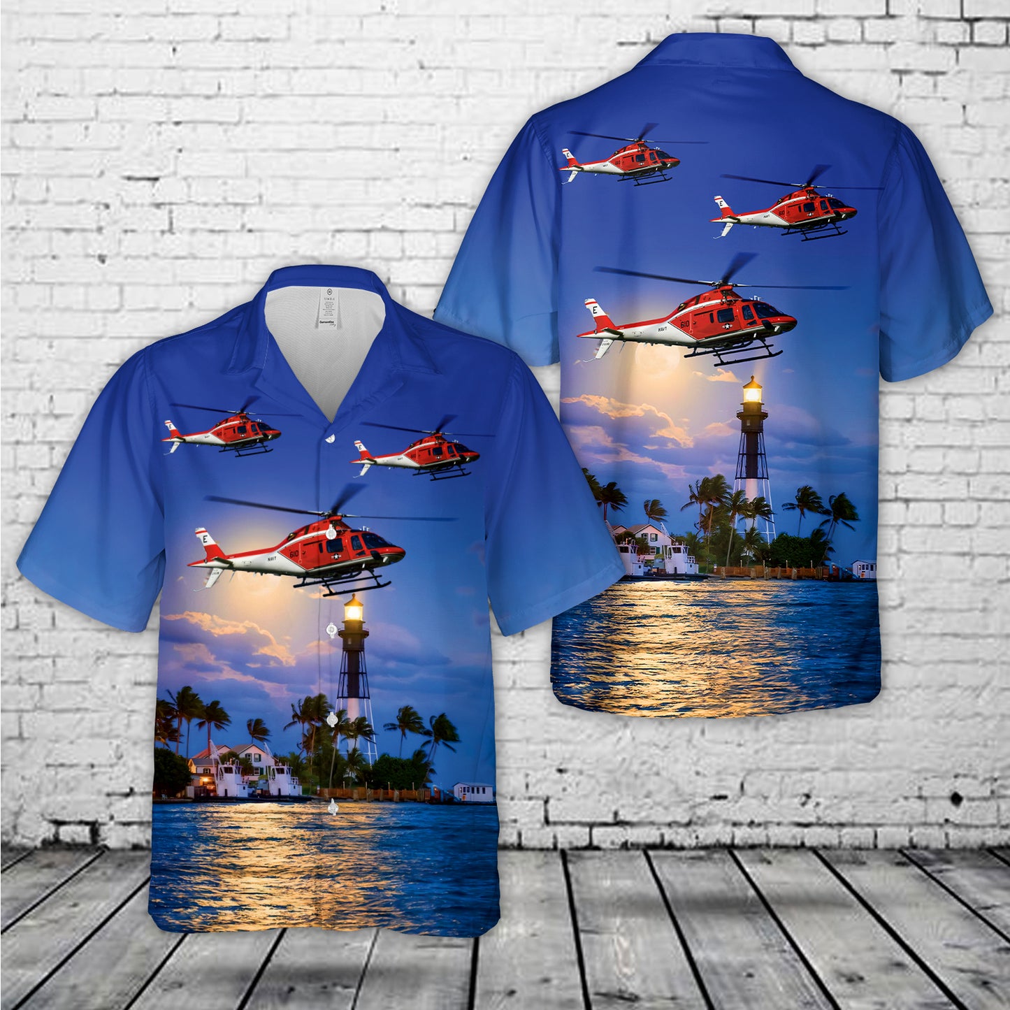 US Navy TH-73A ''Thrasher'' Hawaiian Shirt