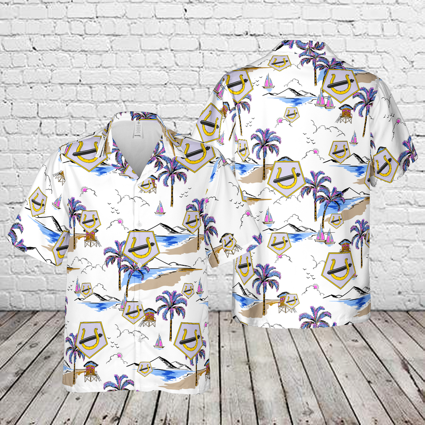 US Navy Training Squadron SEVEN (VT-7) Insignia Hawaiian Shirt