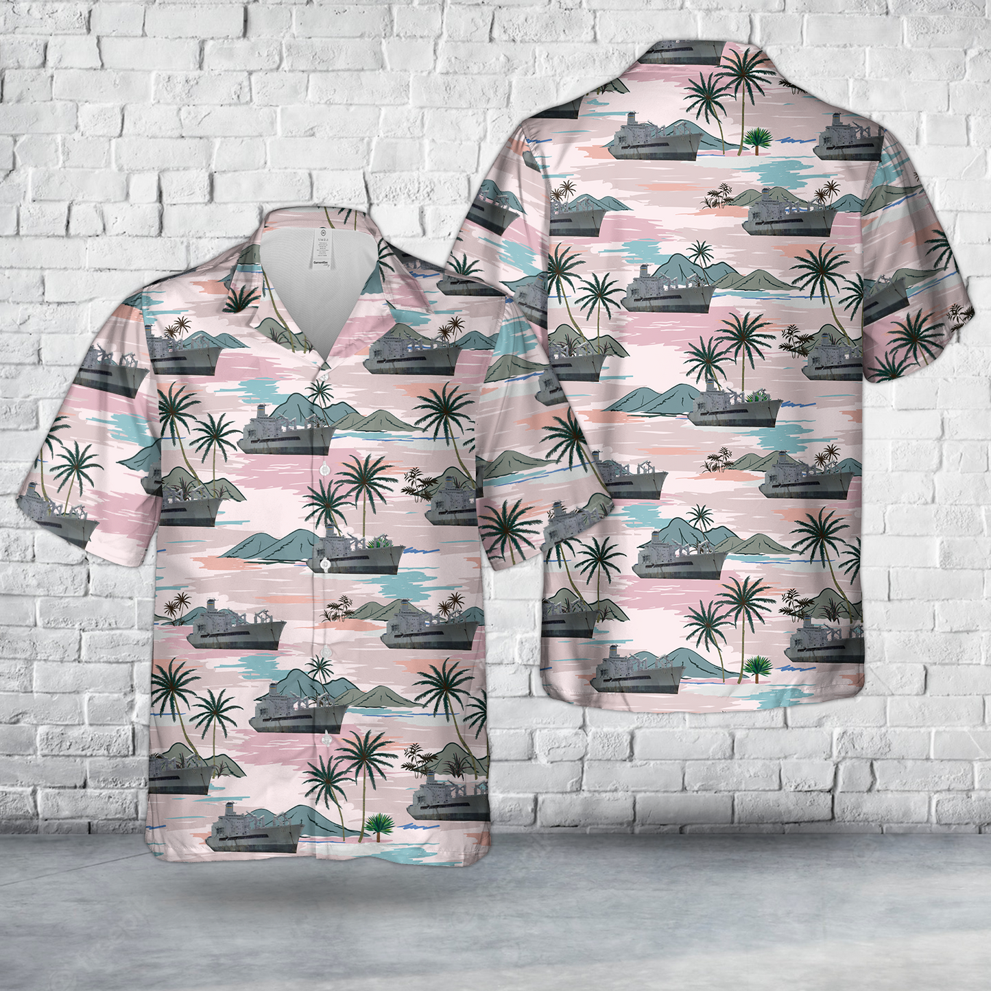 US Navy USNS Benjamin Isherwood (T-AO-191) Hawaiian Shirt