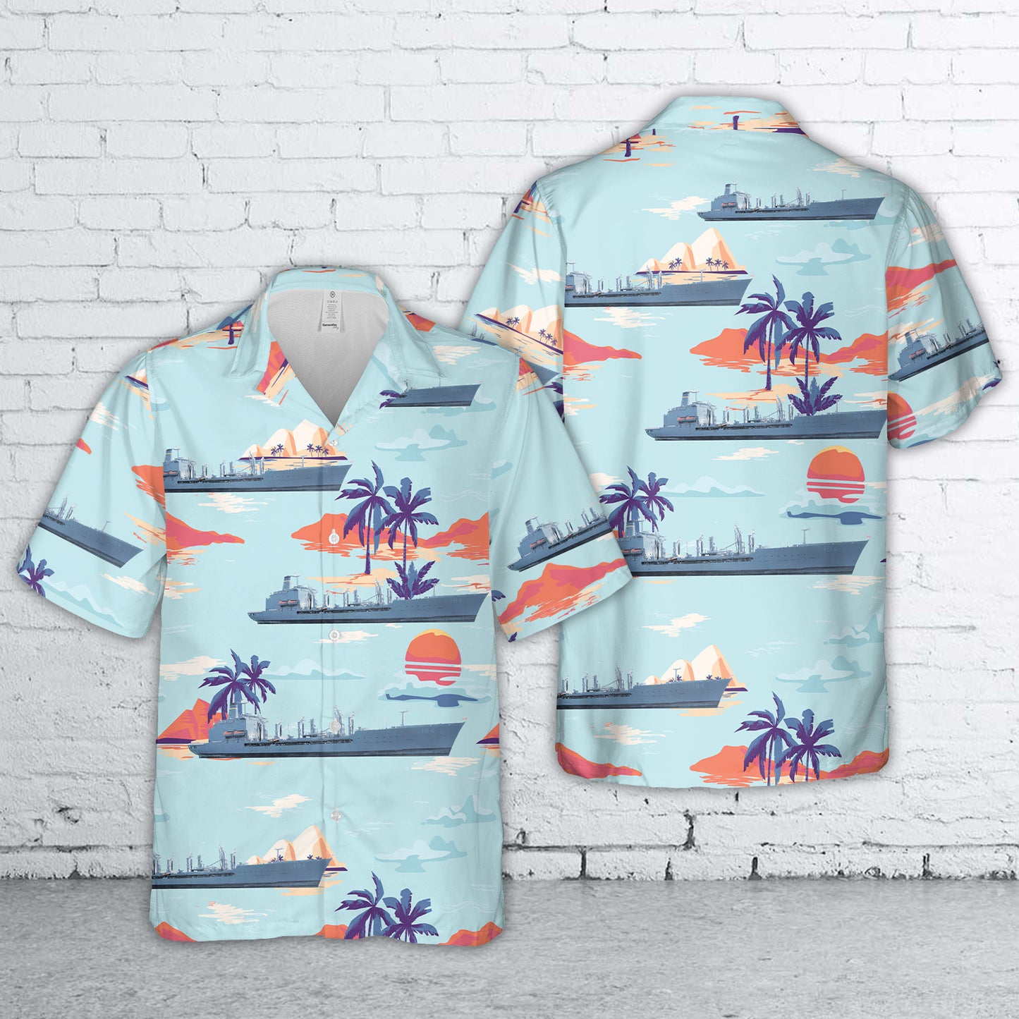 US Navy USNS John Ericsson (T-AO-194) Hawaiian Shirt