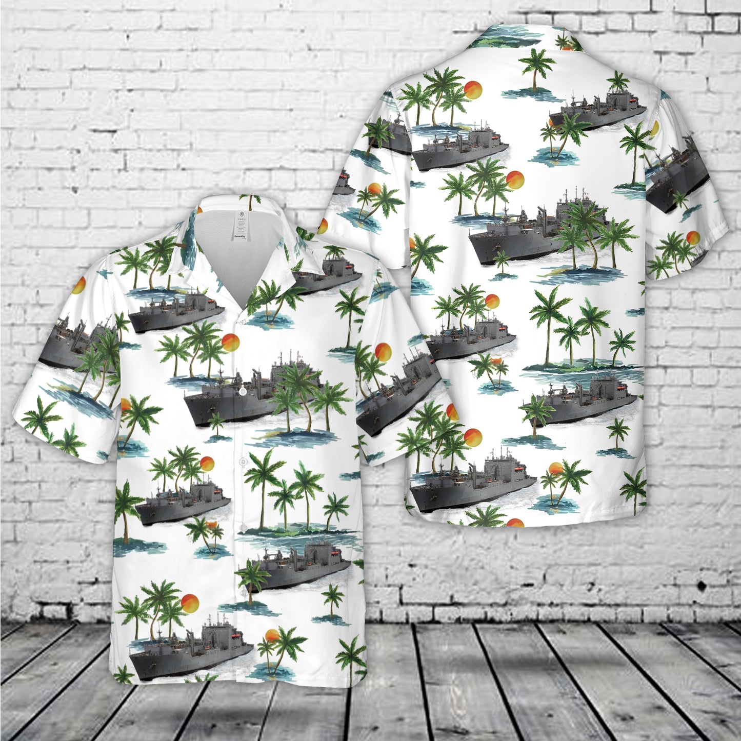 US Navy USNS Lewis and Clark (T-AKE-1) Hawaiian Shirt