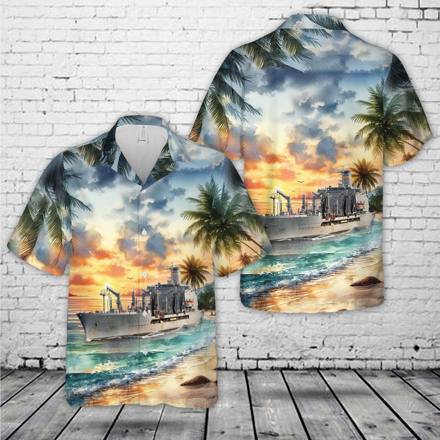 US Navy USNS Patuxent (T-AO-201) Hawaiian Shirt