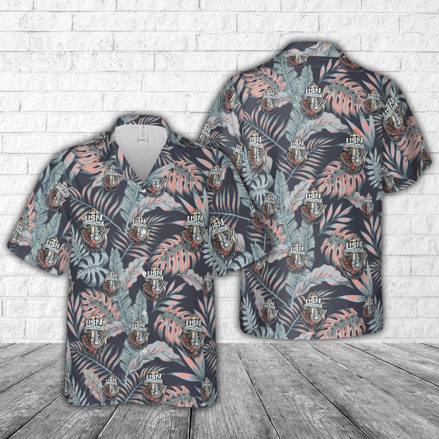 US Navy USN Chiefs Pride CPO Ohana Hawaiian Shirt